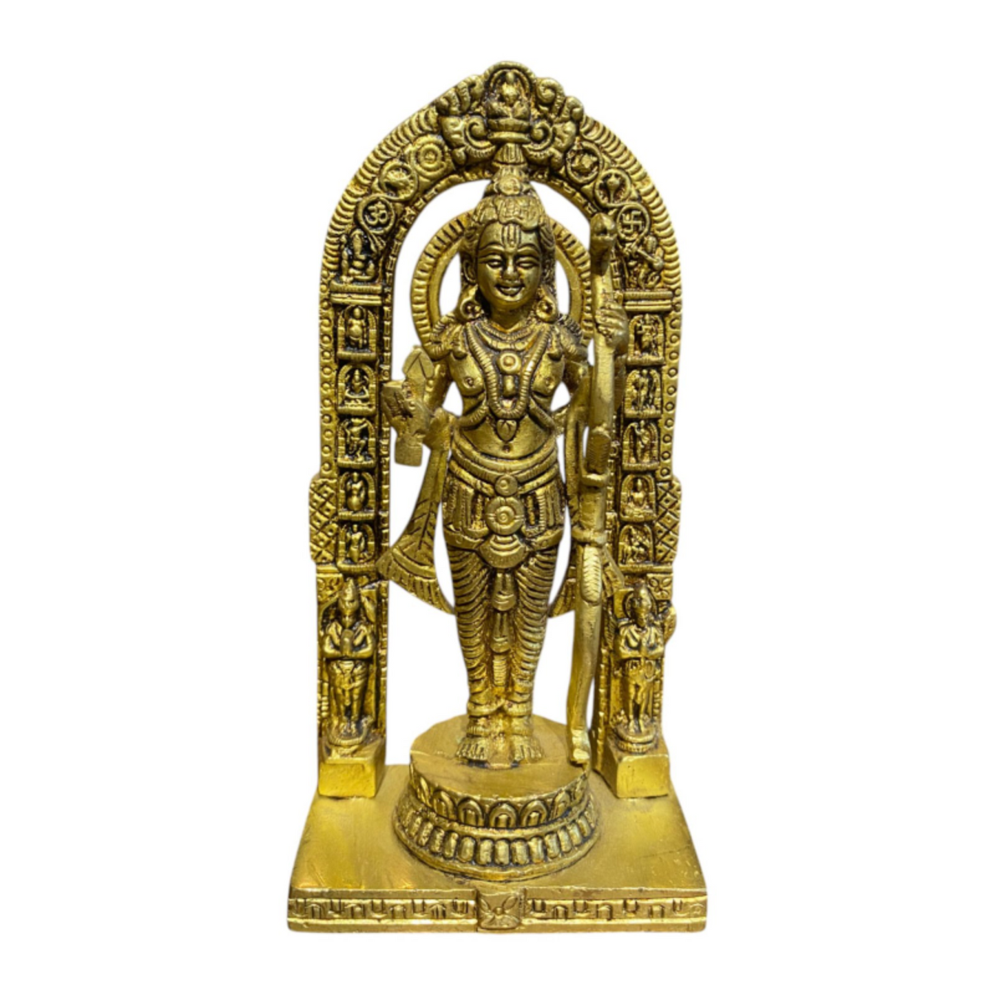 Thar Arts 100% Pure Brass Ram Lalla Idol – Handcrafted Lord Rama Murti for Home Temple