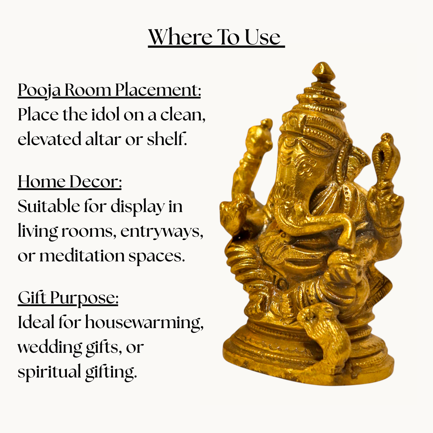 Thar Arts And Furniture - Brass Ganesha