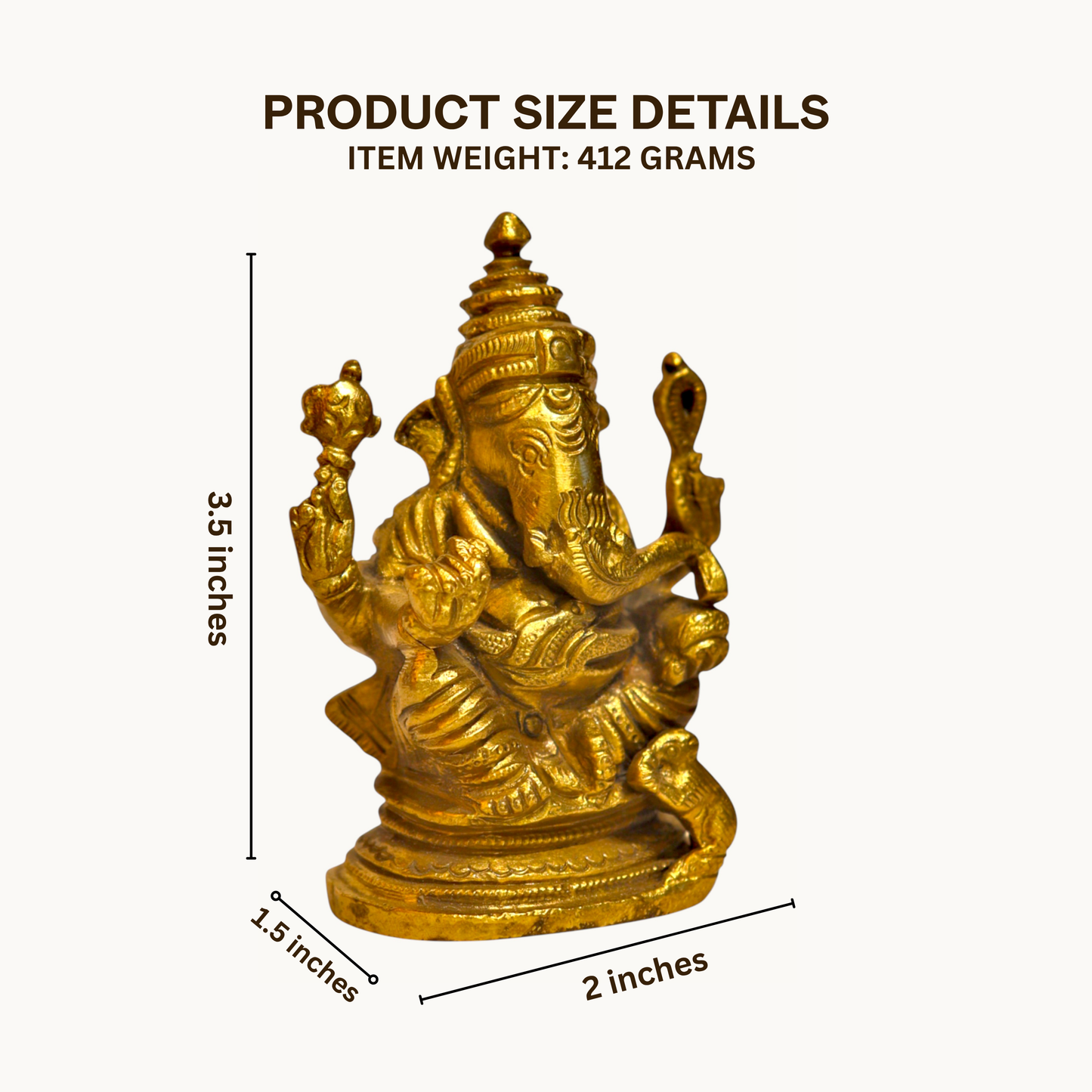 Thar Arts And Furniture - Brass Ganesha