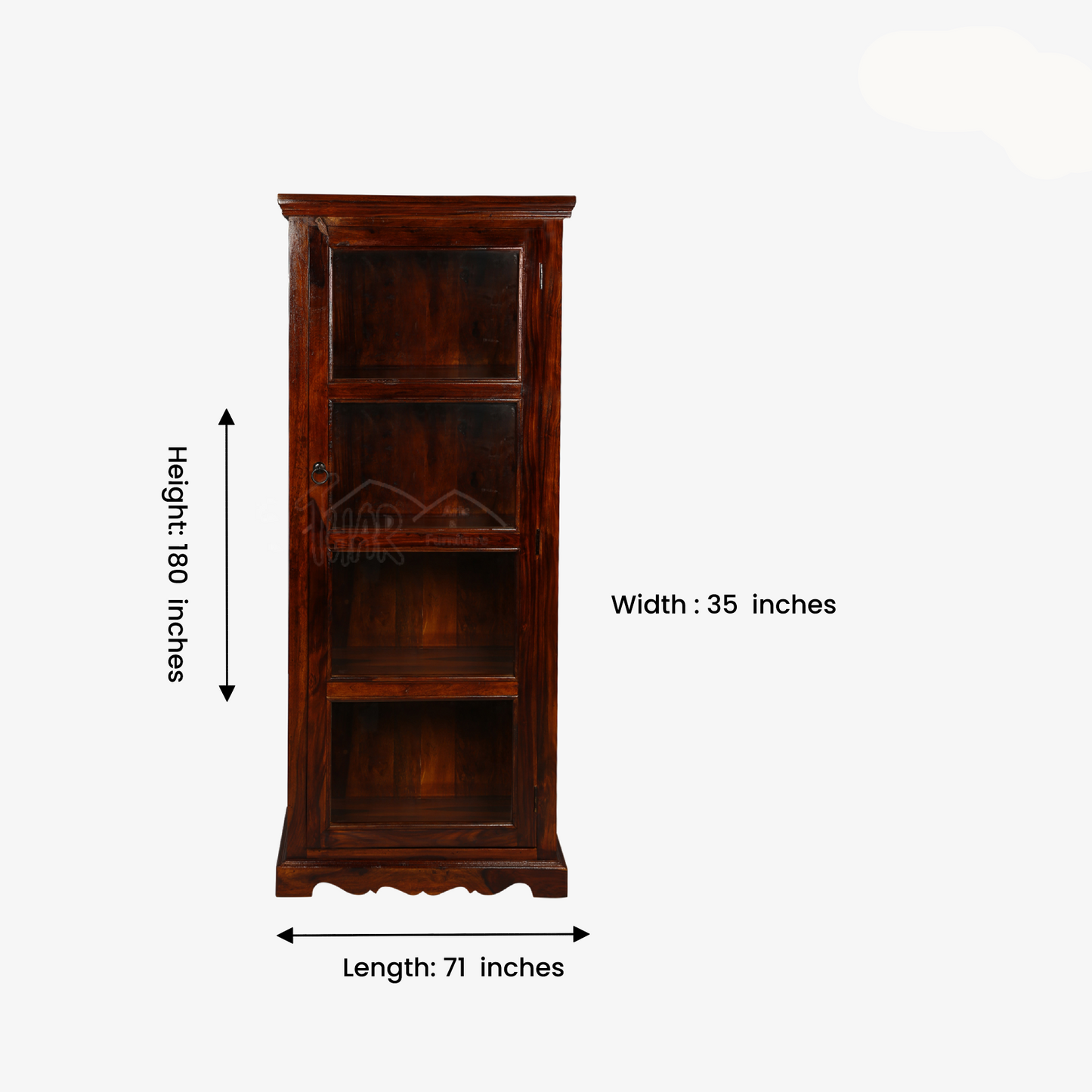 Thar Arts And Furniture - Sheesham Glass Cabinet