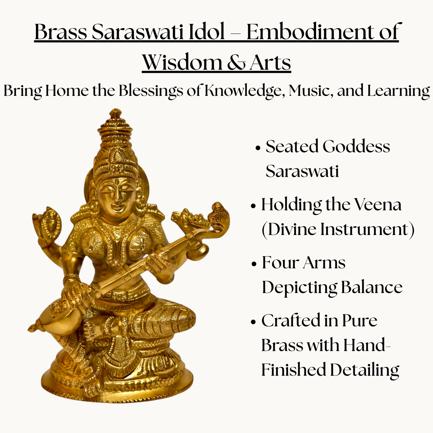 Thar Arts And Furniture - Goddess Saraswati