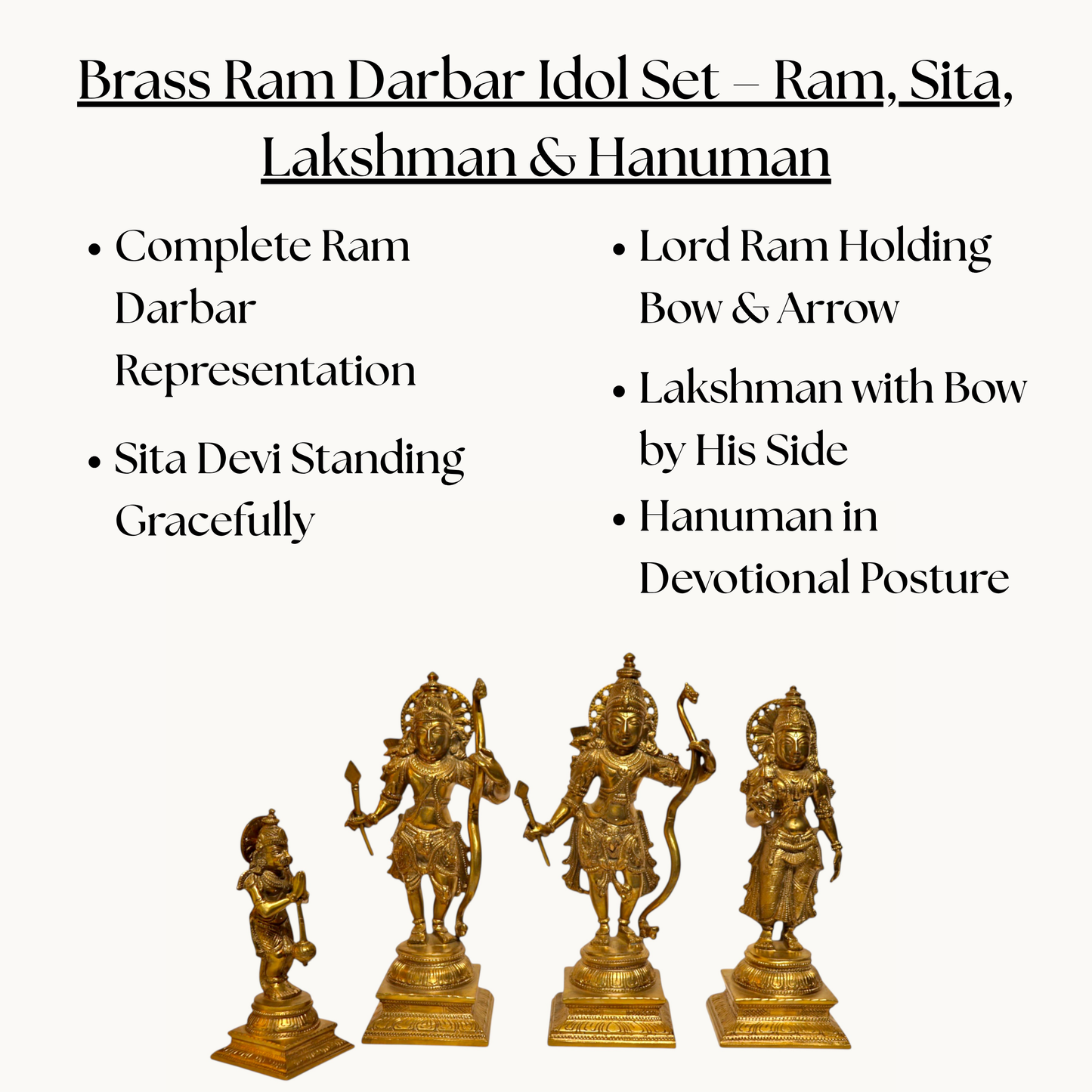 Thar Arts And Furniture - Bronze Ram Darbar