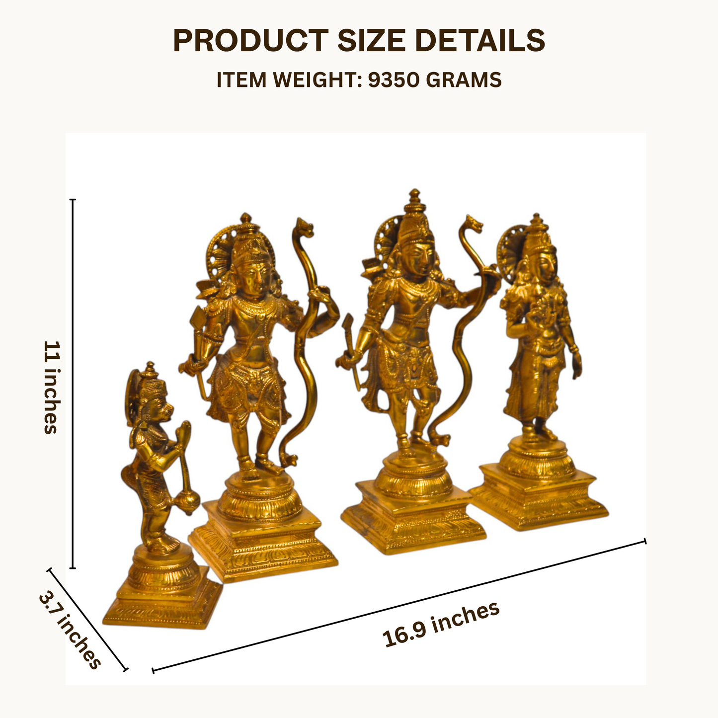 Thar Arts And Furniture - Bronze Ram Darbar