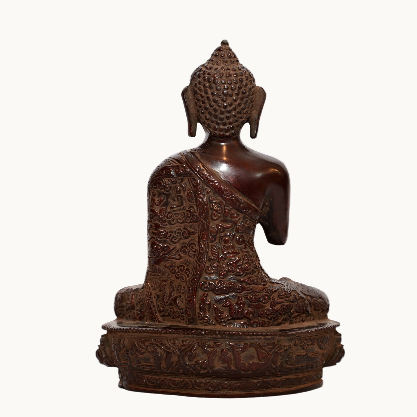 Brass Buddha Idol – Antique Brown Finish | Spiritual Home Decor