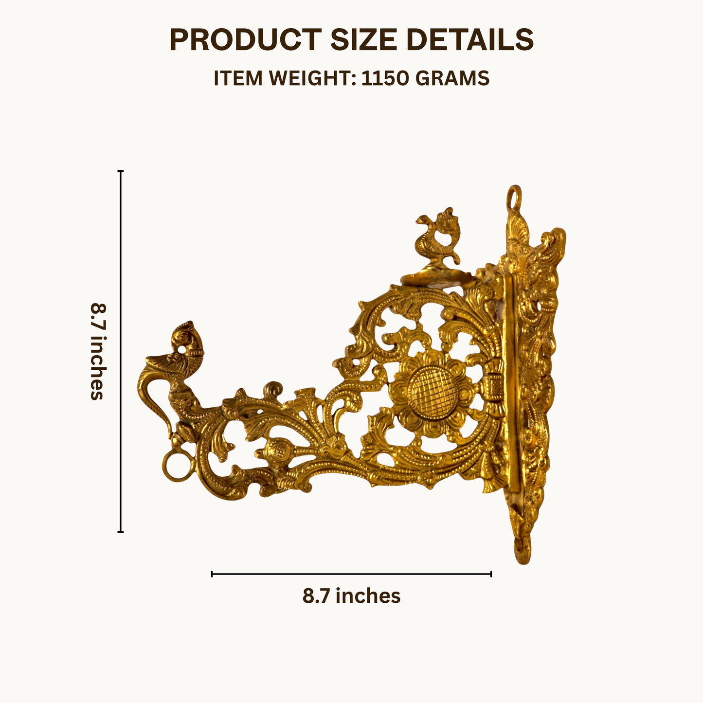 Thar Arts And Furniture - Brass Wall Hanging Bracket