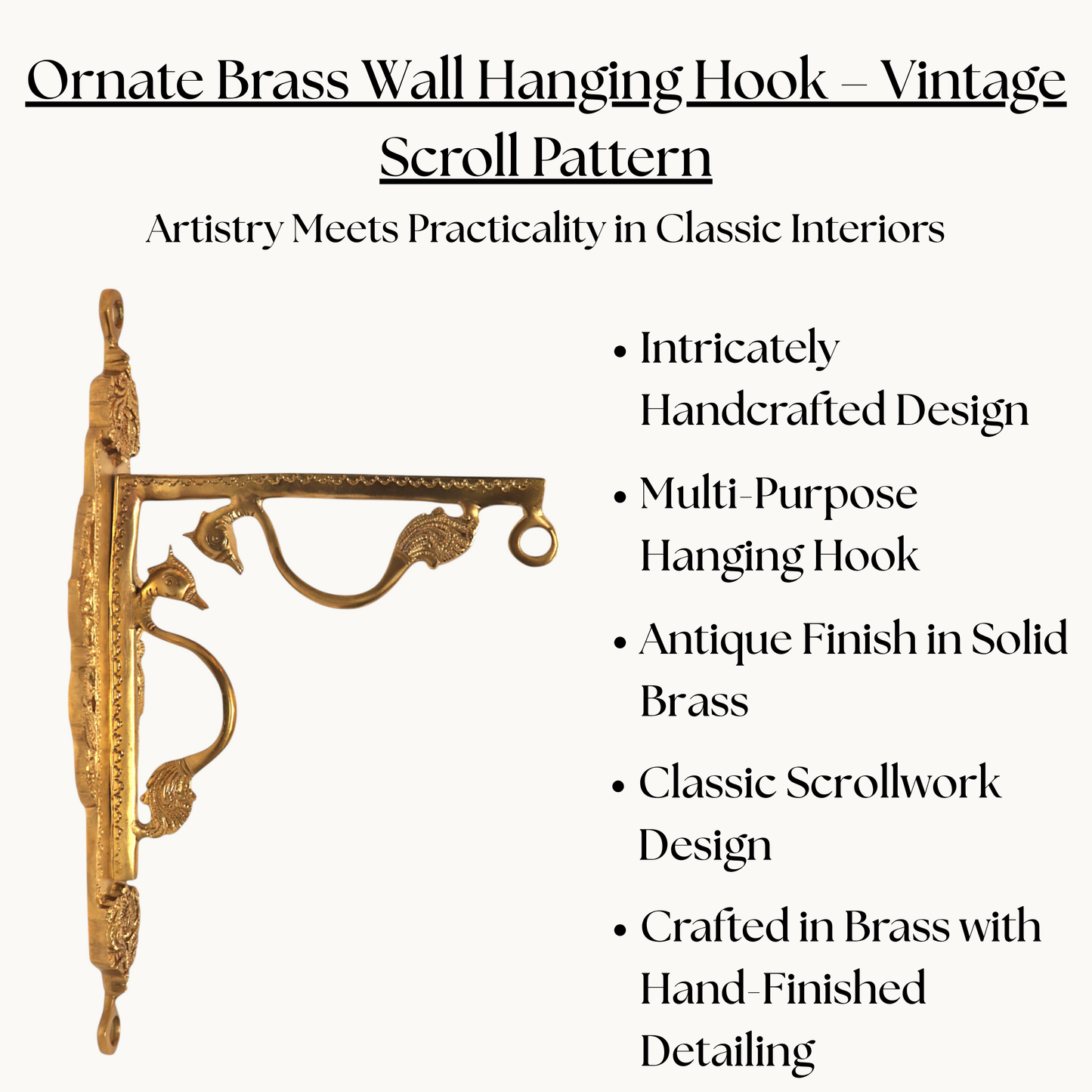 Thar Arts And Furniture - Brass Wall Bracket