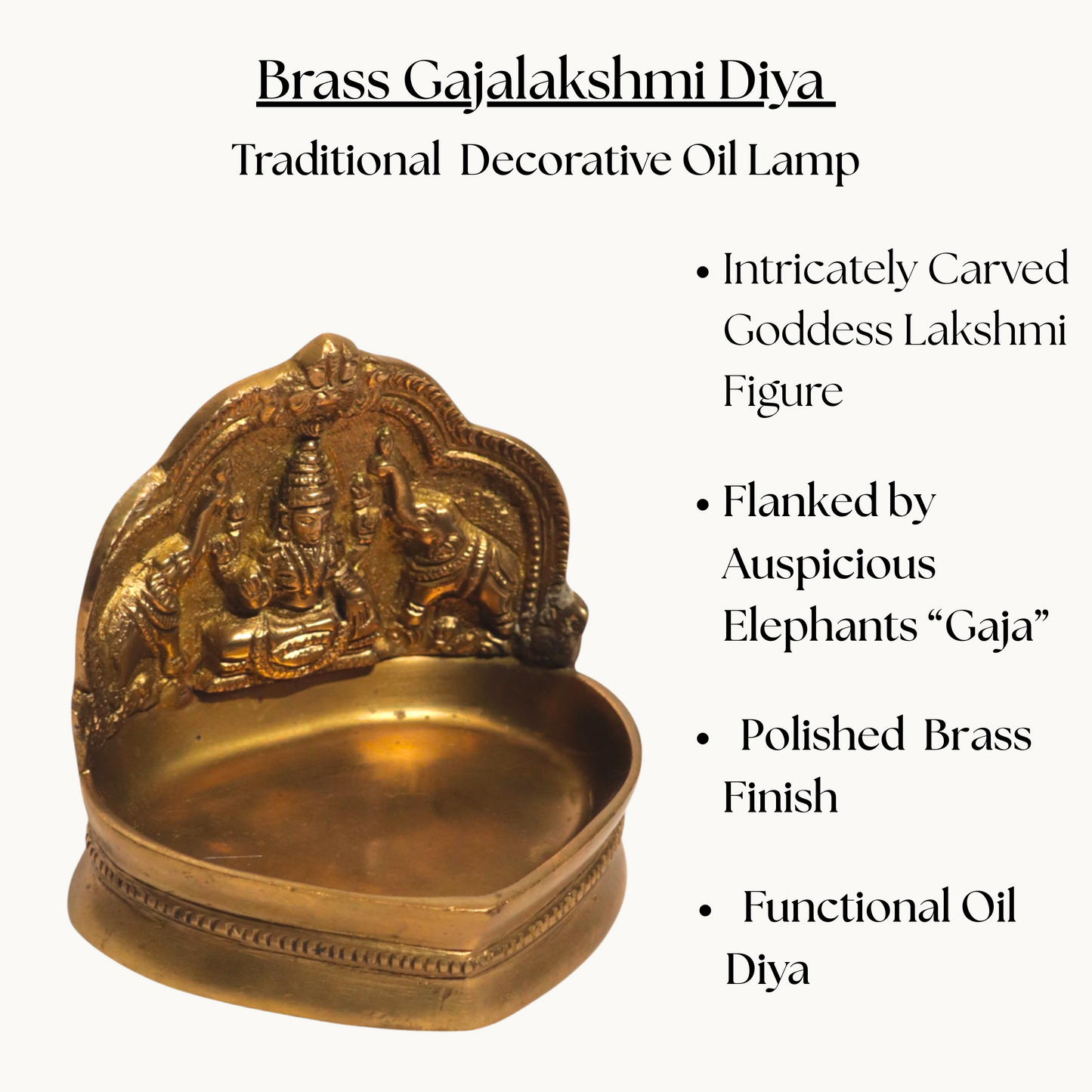 Thar Arts And Furniture - Gaja lakshmi Deepam
