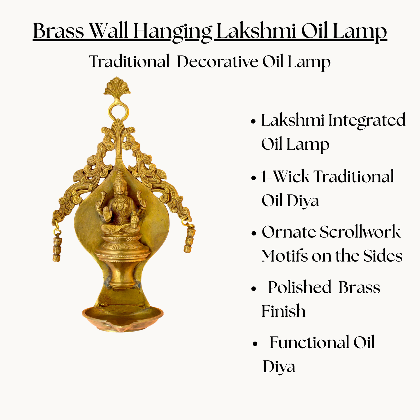 Thar Arts And Furniture - Wall hanging laxmi deepam