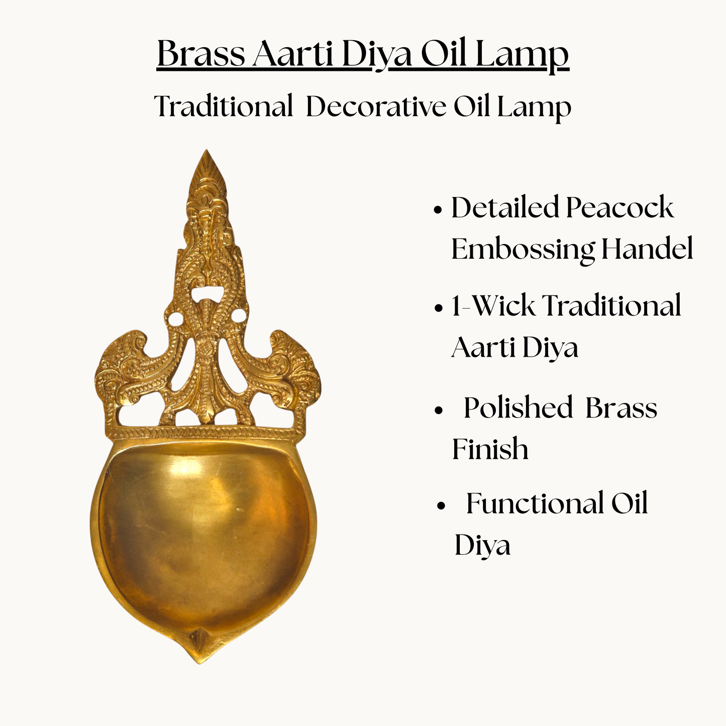 Thar Arts And Furniture - Brass Aarti Spoon
