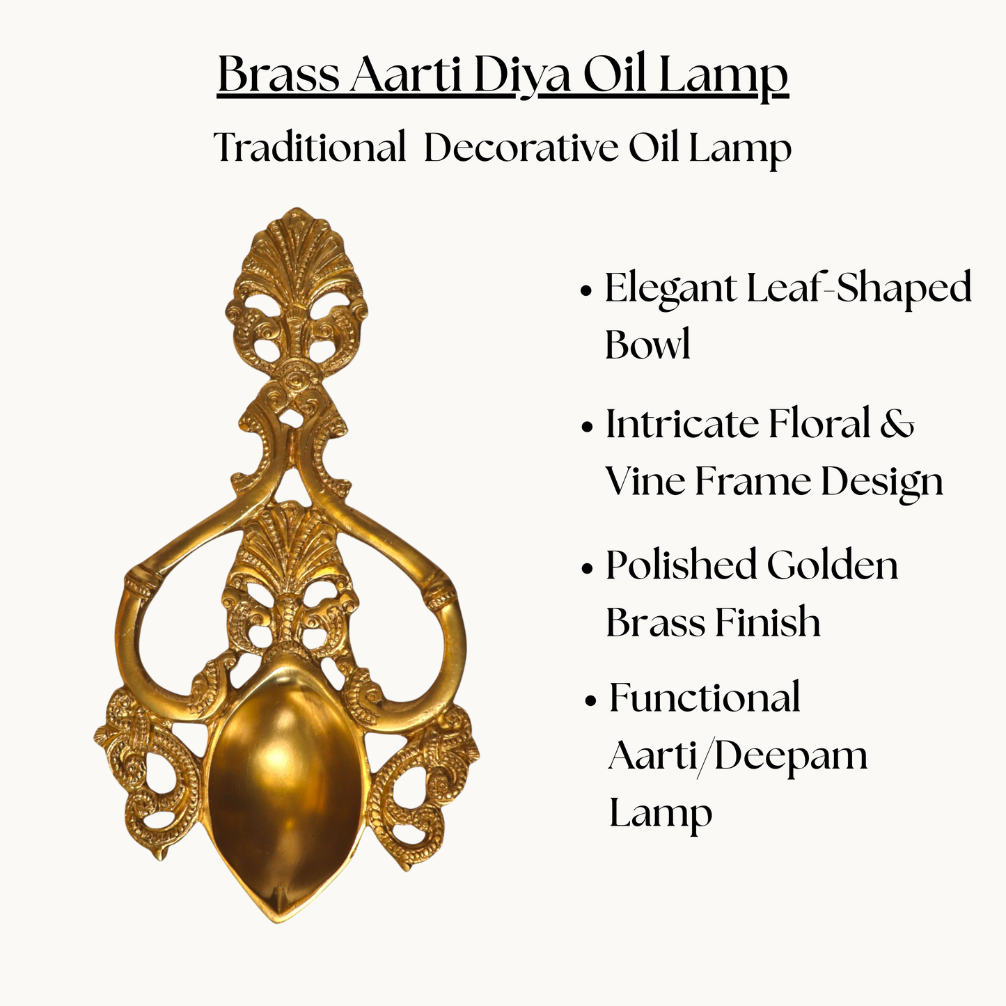 Thar Arts And Furniture - Brass Aarti Spoon