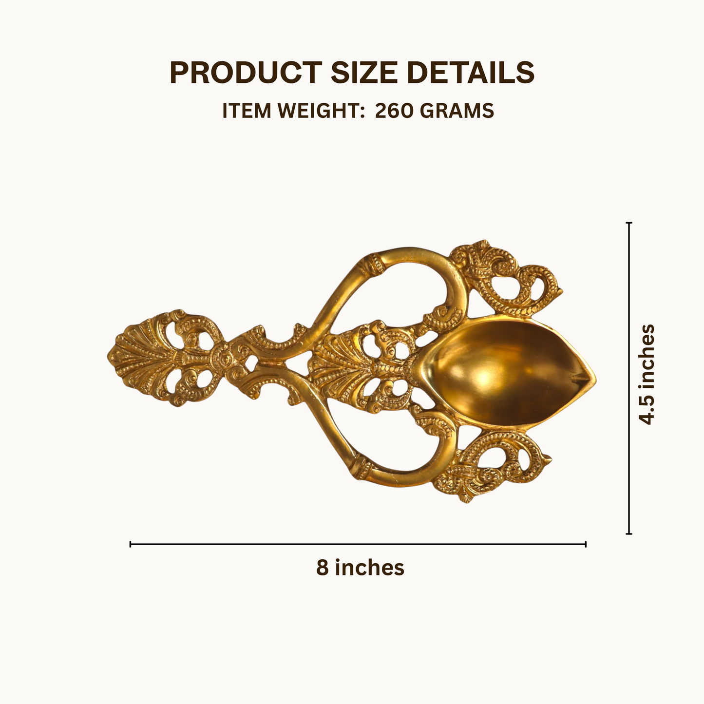 Thar Arts And Furniture - Brass Aarti Spoon