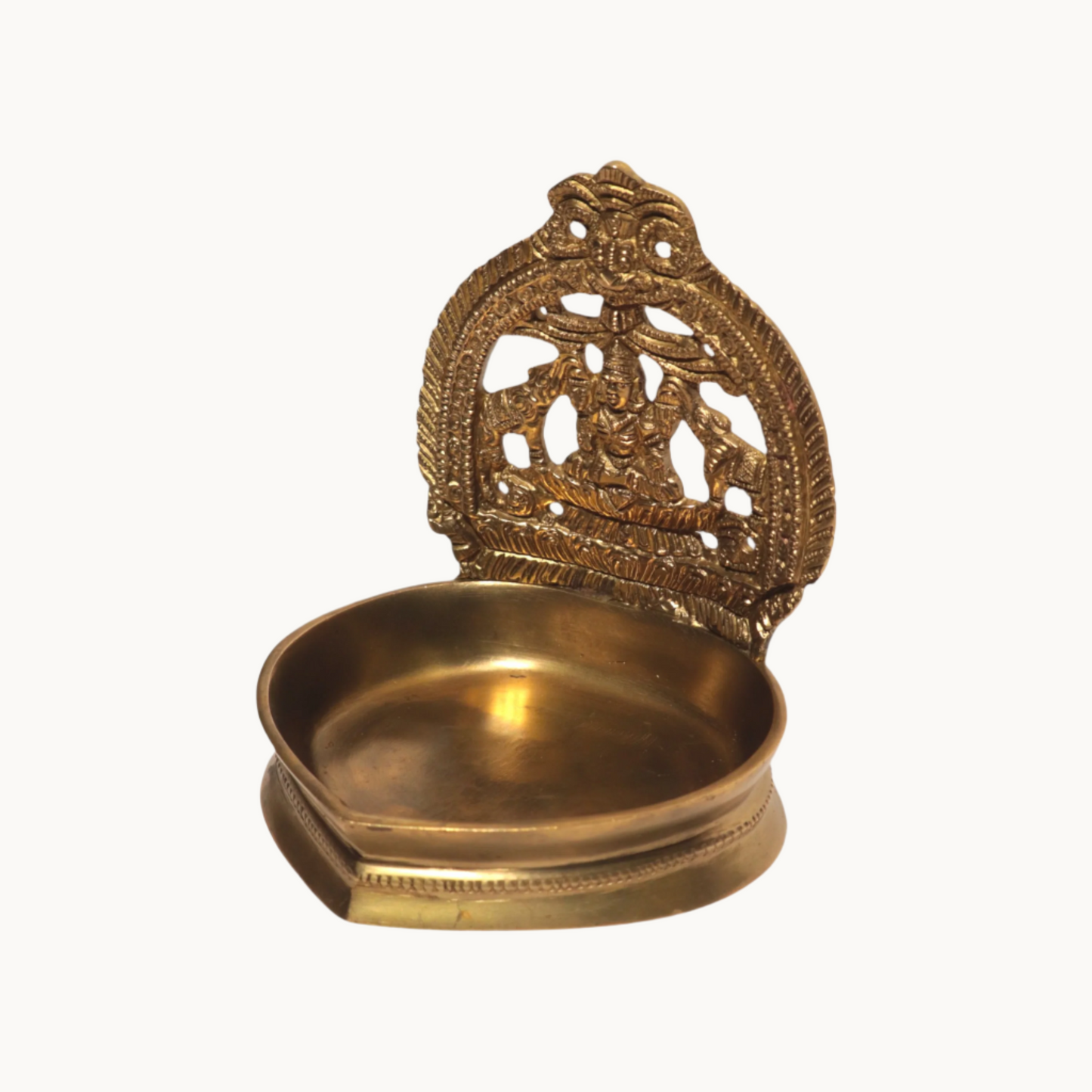 Thar Arts And Furniture - Brass Gaja Lakshmi Diya