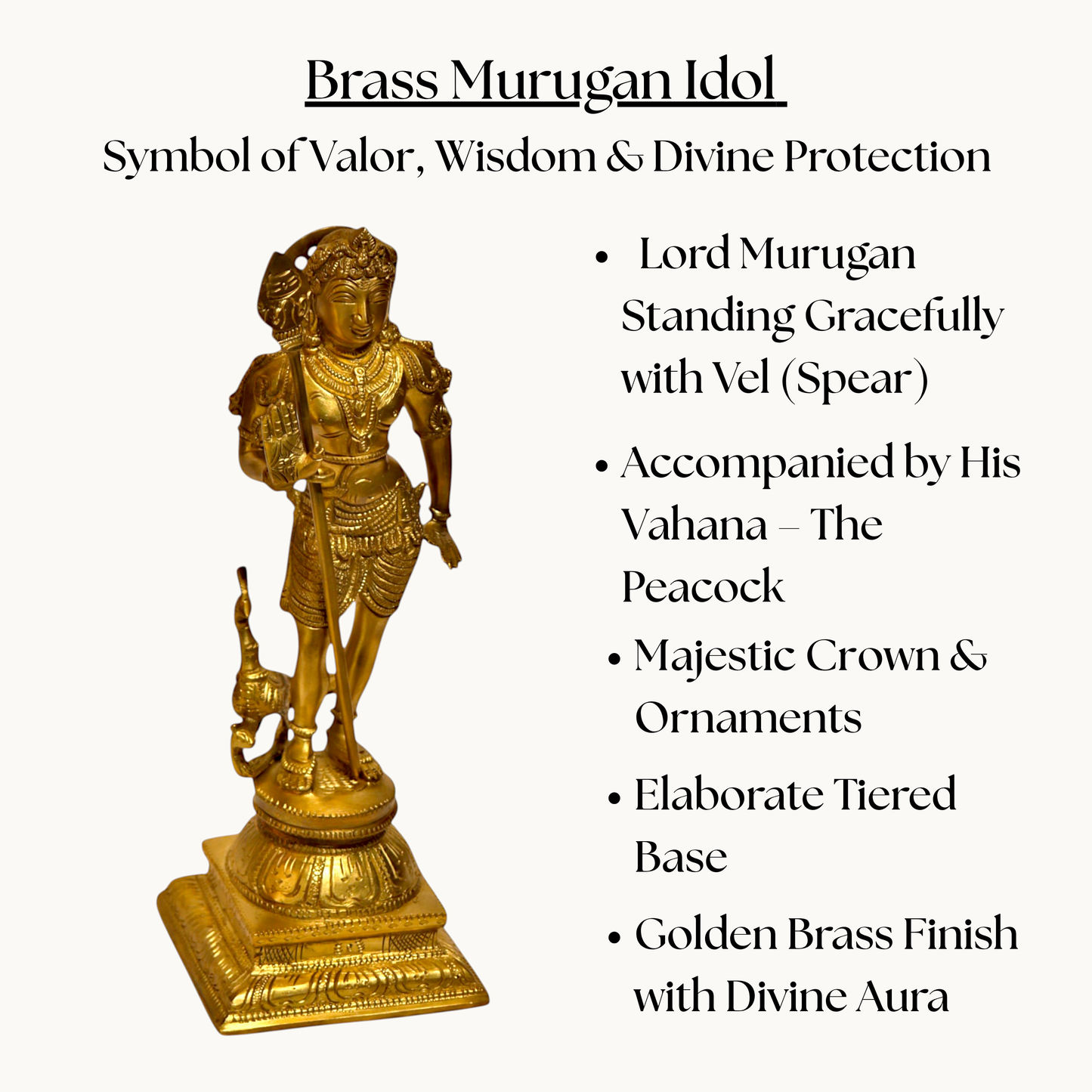 Thar Arts and Furniture- Bronze Murgan