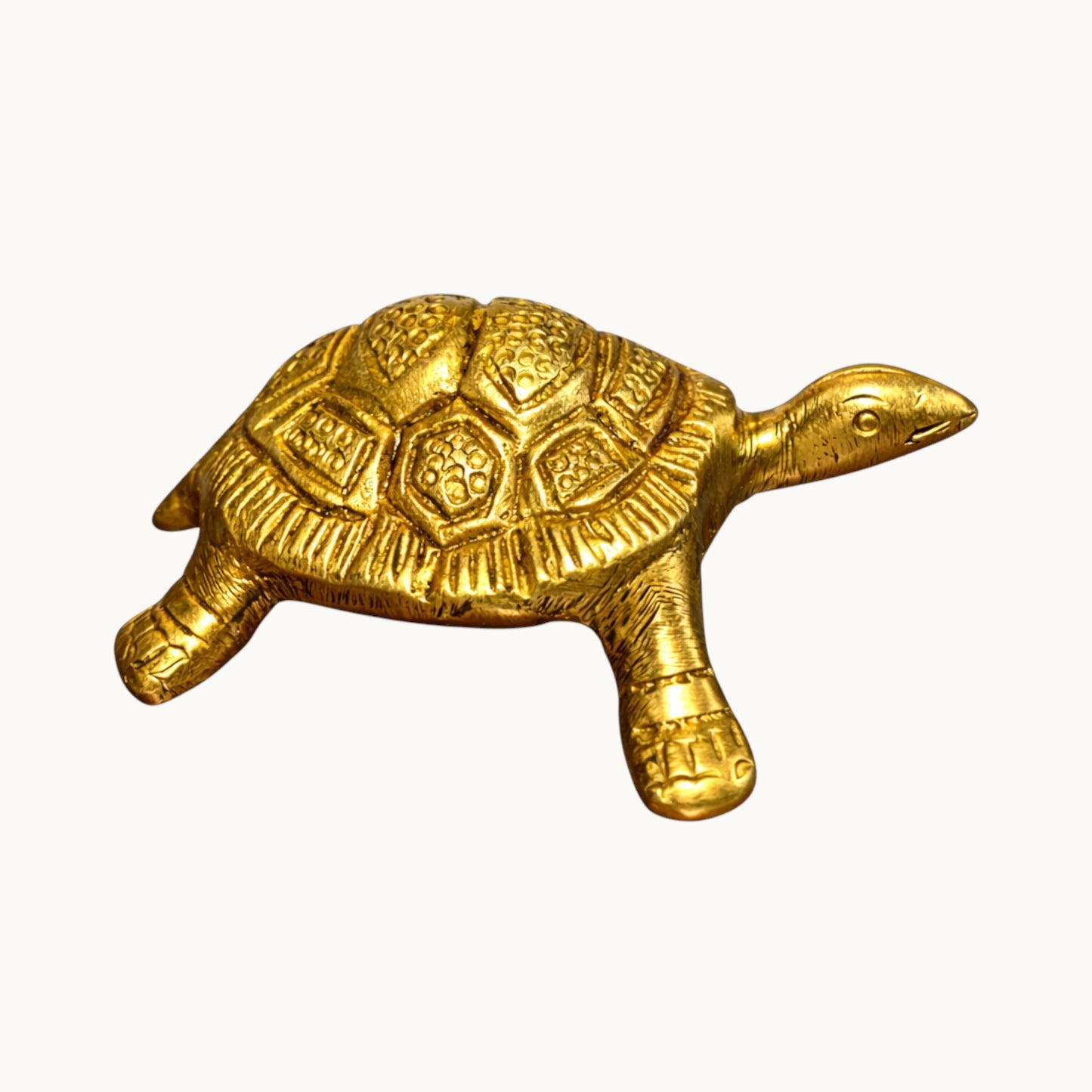 Handcrafted Brass Tortoise Figurine – Traditional Vastu Décor for Good Luck & Stability | Thar Arts & Furniture