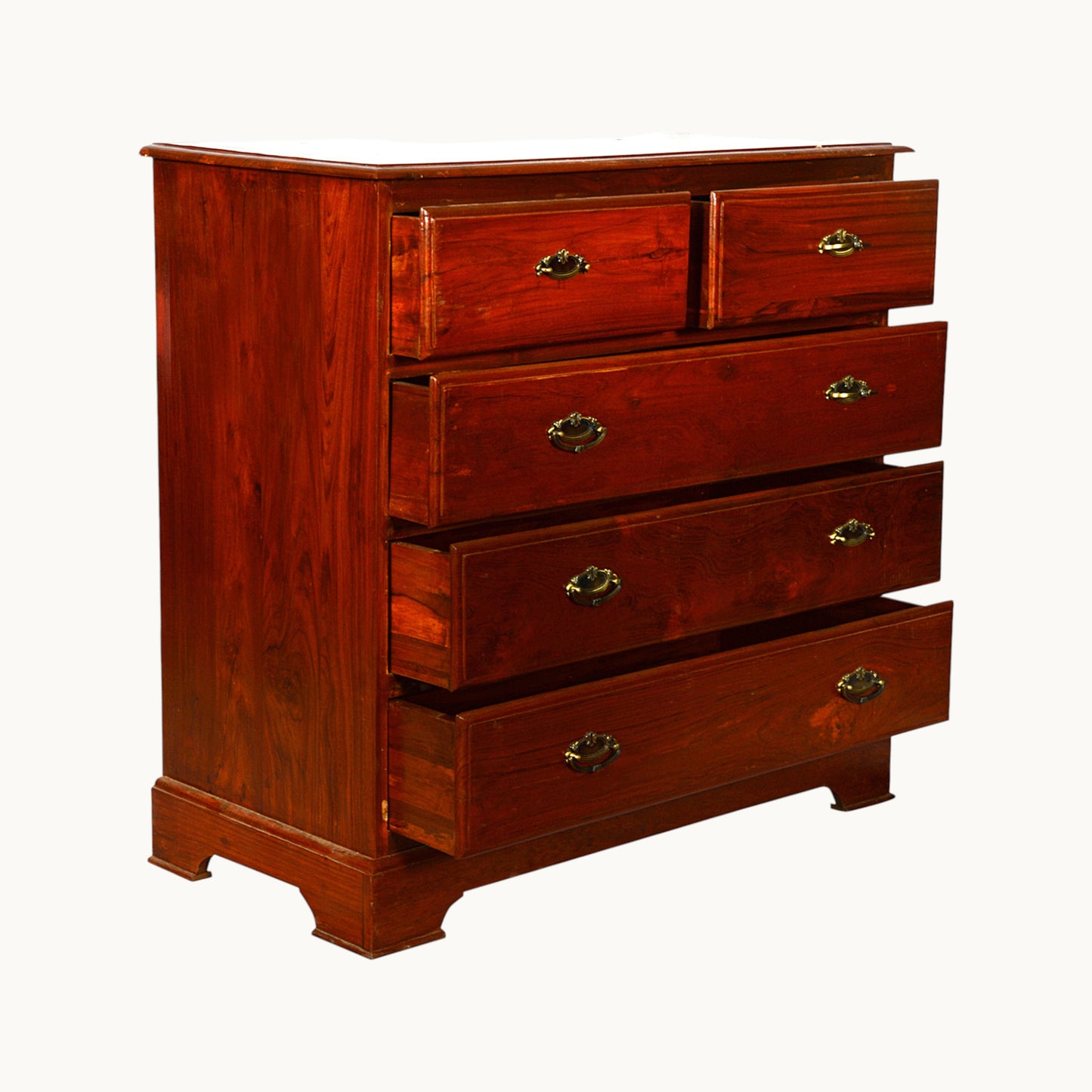 Thar Arts And Furniture - Teak Wood Chest of Drawer with Storage Cabinet