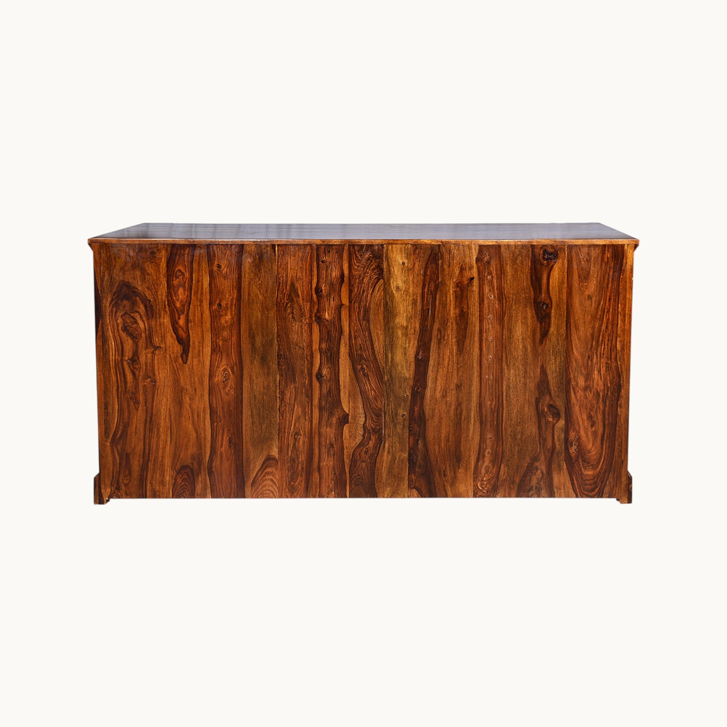 Thar Arts And Furniture - Solid Sheesham wood Side board with 4 Door Storage Cabinate and 4 Storage Drawers, Honey Finish