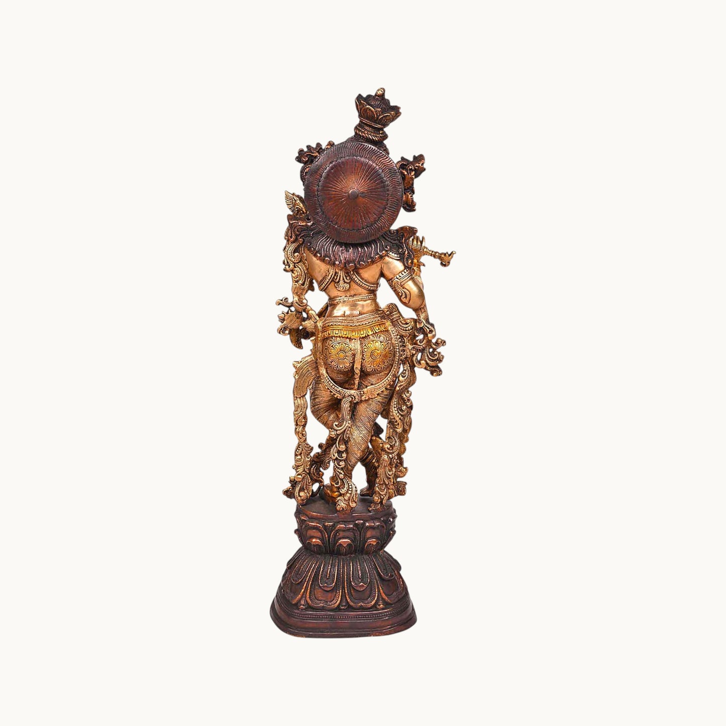 Thar Arts And Furniture - Brass Radha Krishna Statue for Pooja Room