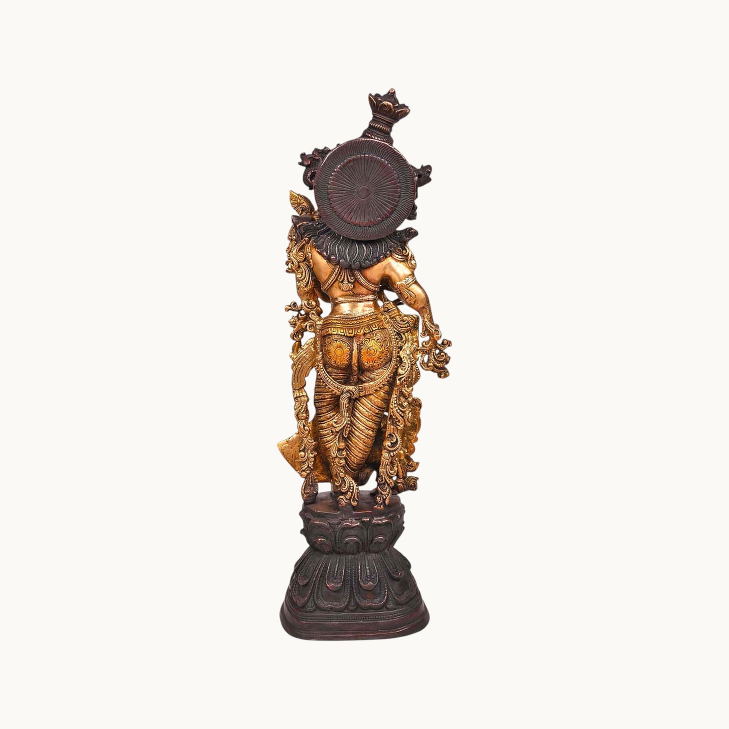 Thar Arts And Furniture - Brass Radha Krishna Statue for Pooja Room