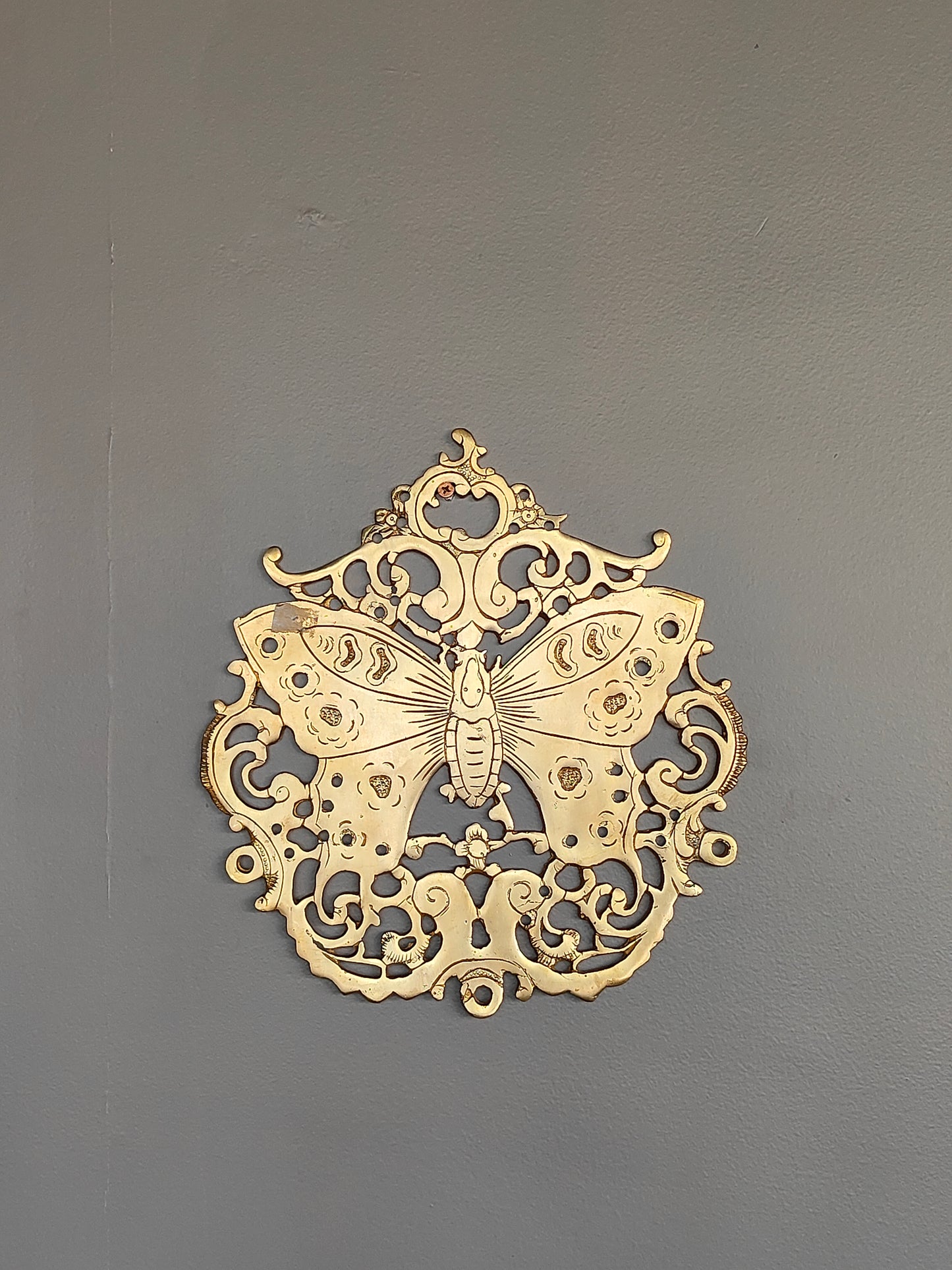Thar Arts And Furniture - Brass Butterfly Wall Panel Set of Three