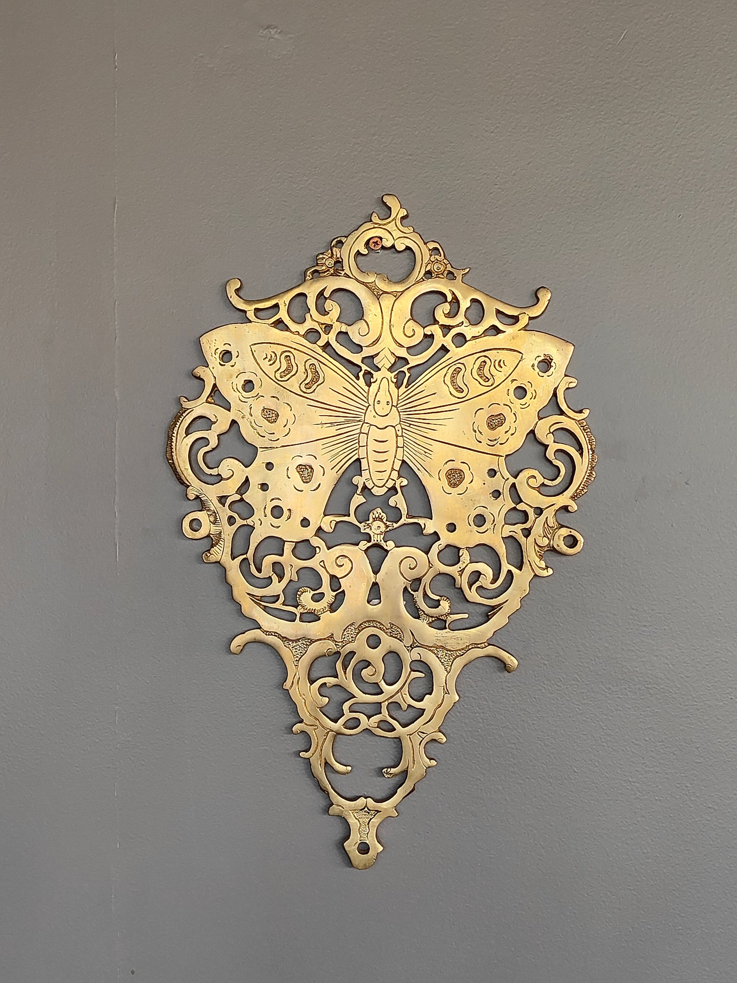 Thar Arts And Furniture - Brass Butterfly Wall Panel Set of Three