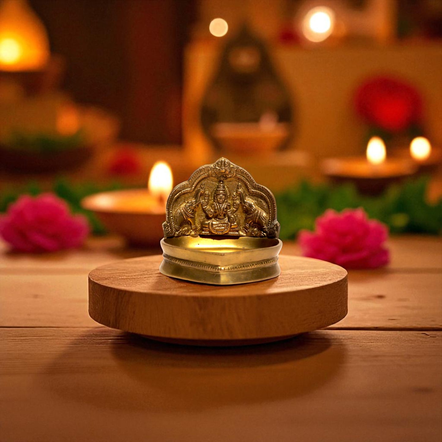 Thar Arts And Furniture - Gaja lakshmi Deepam