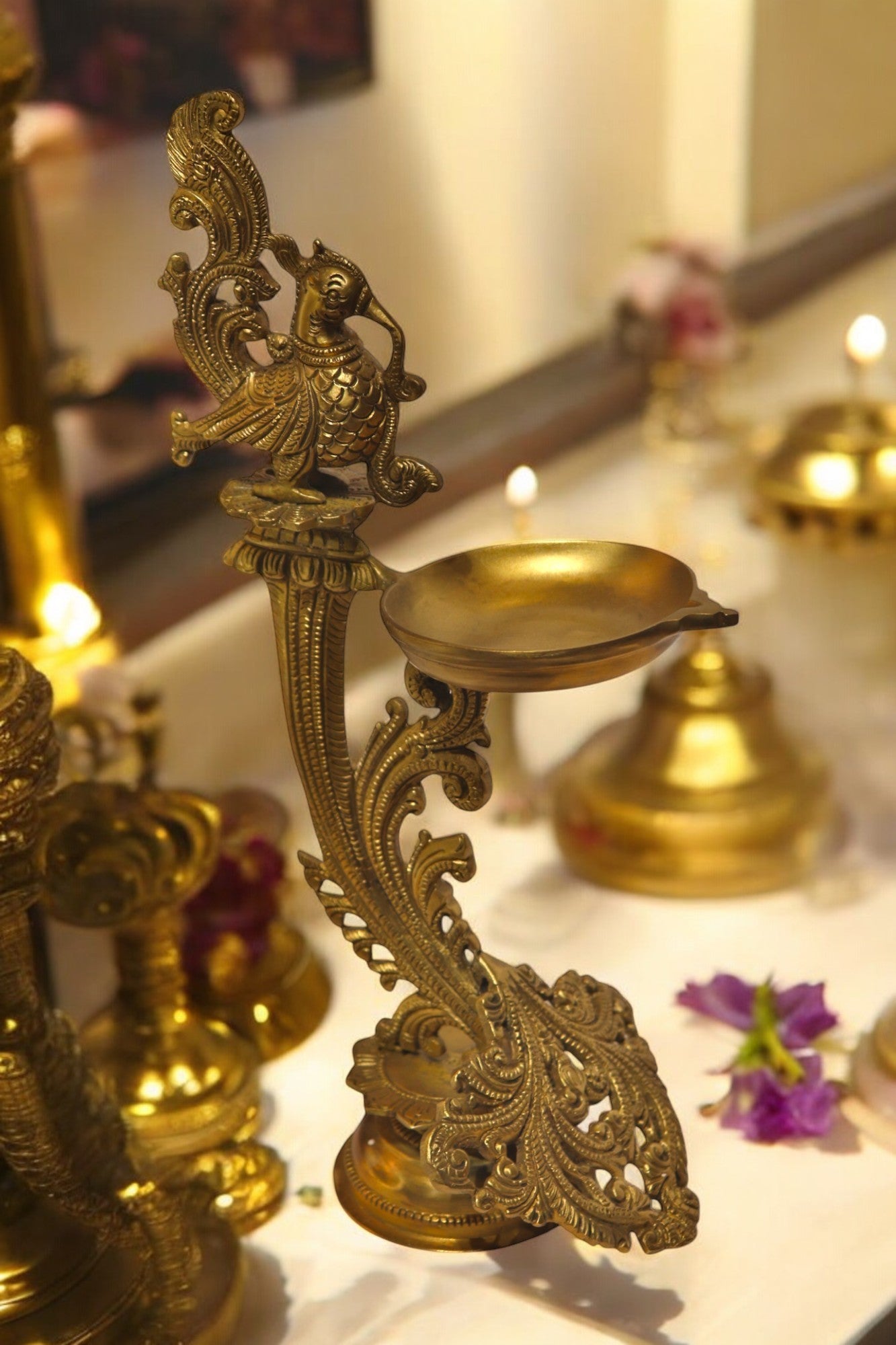 Thar Arts And Furniture - Bird Deepam