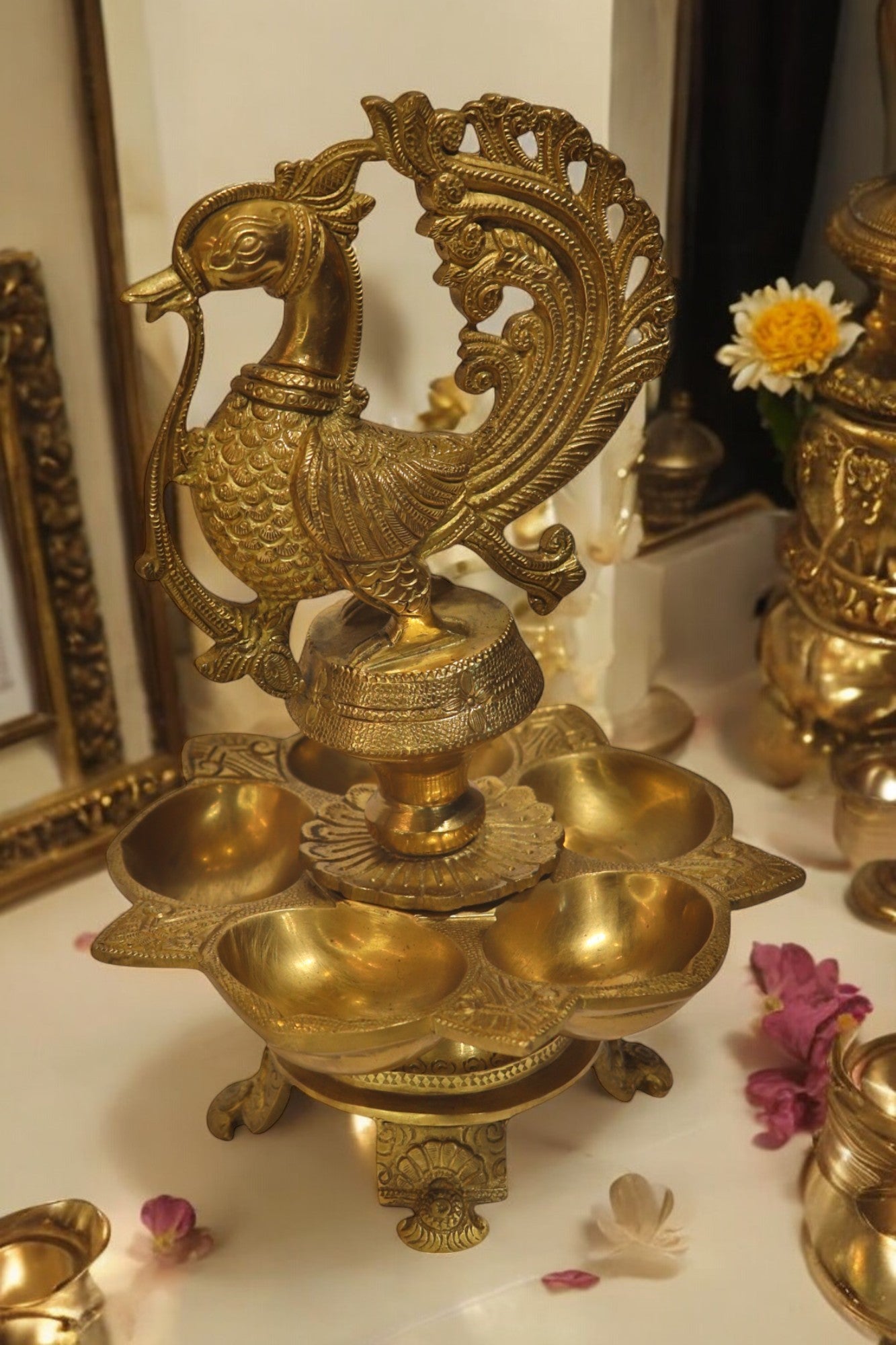 Thar Arts And Furniture - Bird Katori Lamp