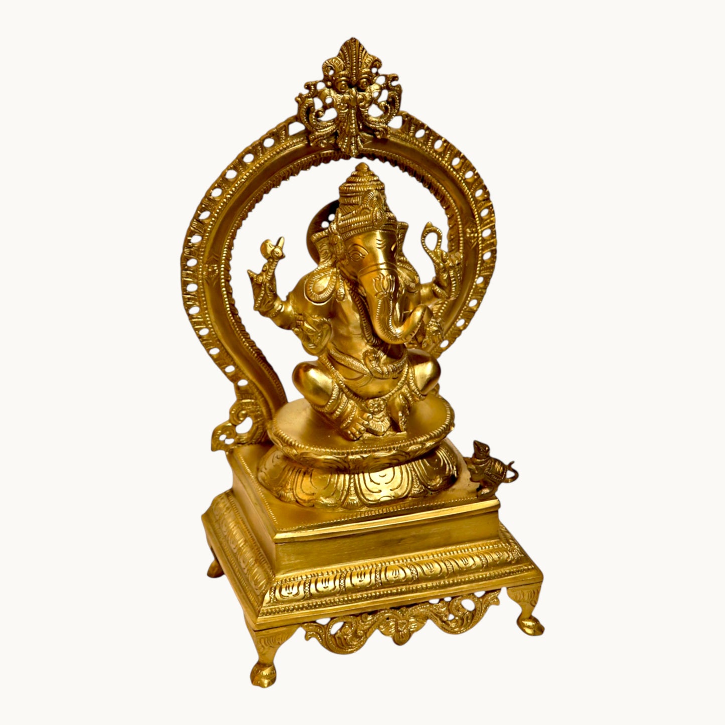 Thar Arts And Furniture - Brass Ganesha with Arch