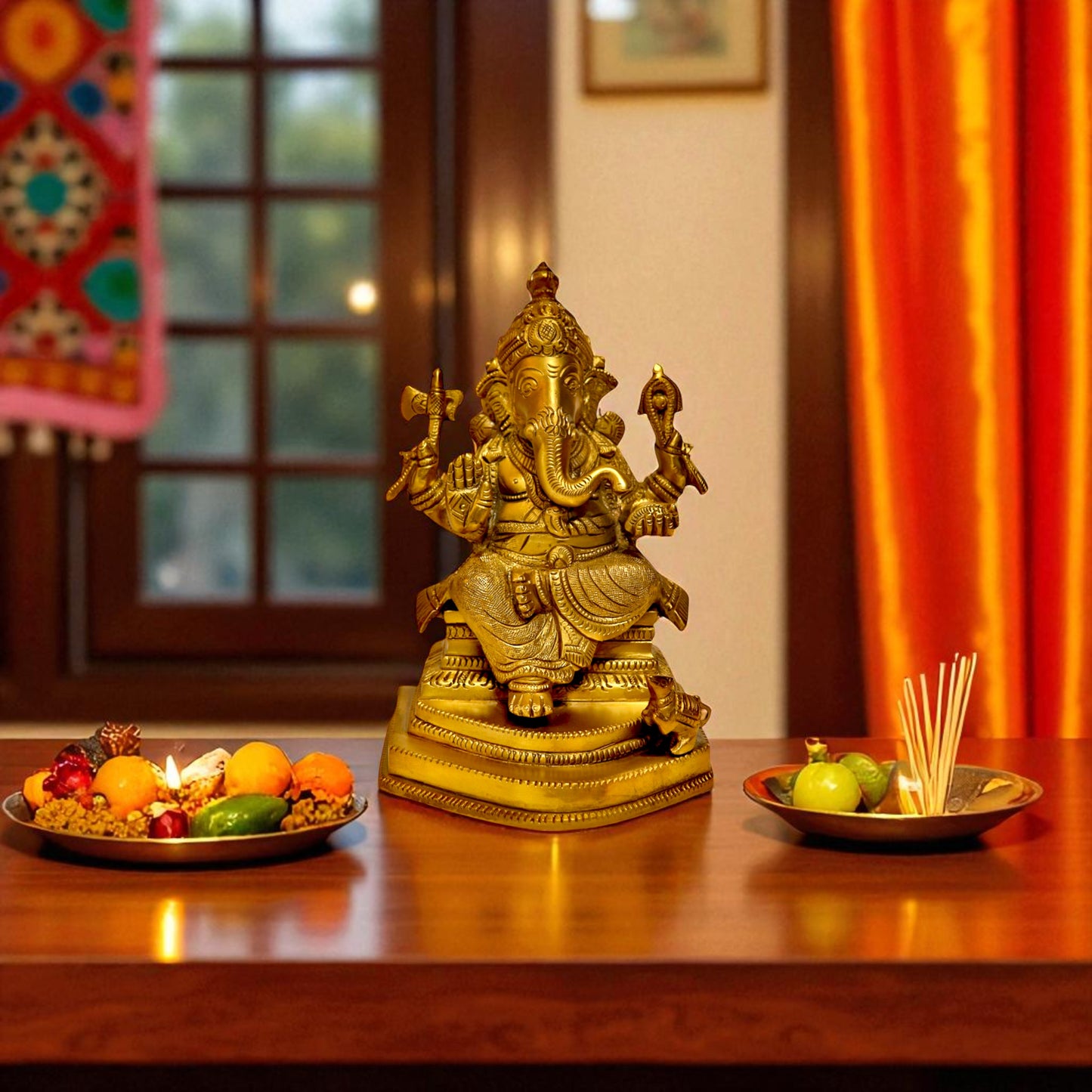 Brass Ganesha Statue – Lord Ganesha Idol | Thar Arts & Furniture