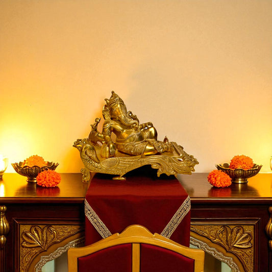 Thar Arts And Furniture - Brass Deewan Ganesha