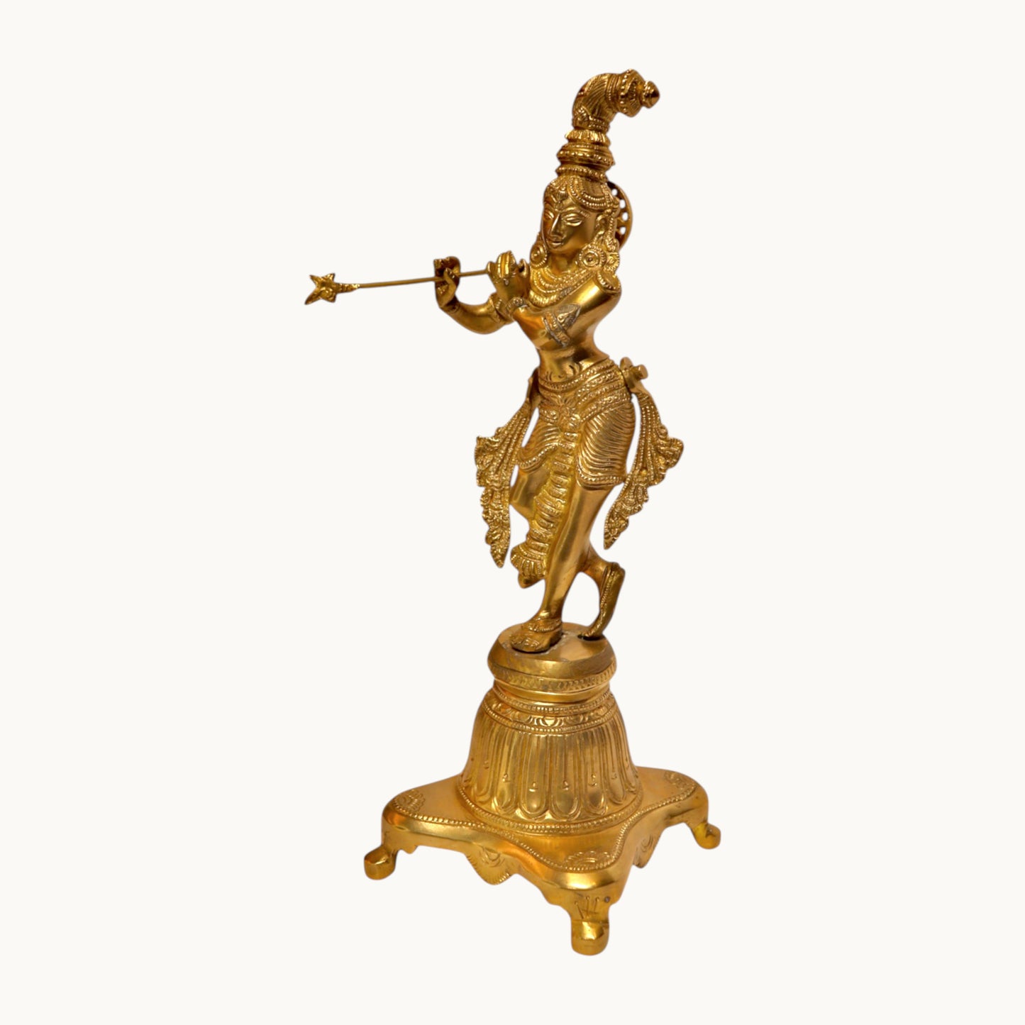 Thar Arts And Furniture - Brass Krishna with Flute