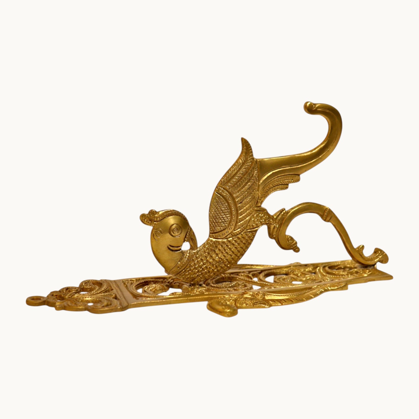 Thar Arts And Furniture -Brass Wall Hanging Parrot Bracket