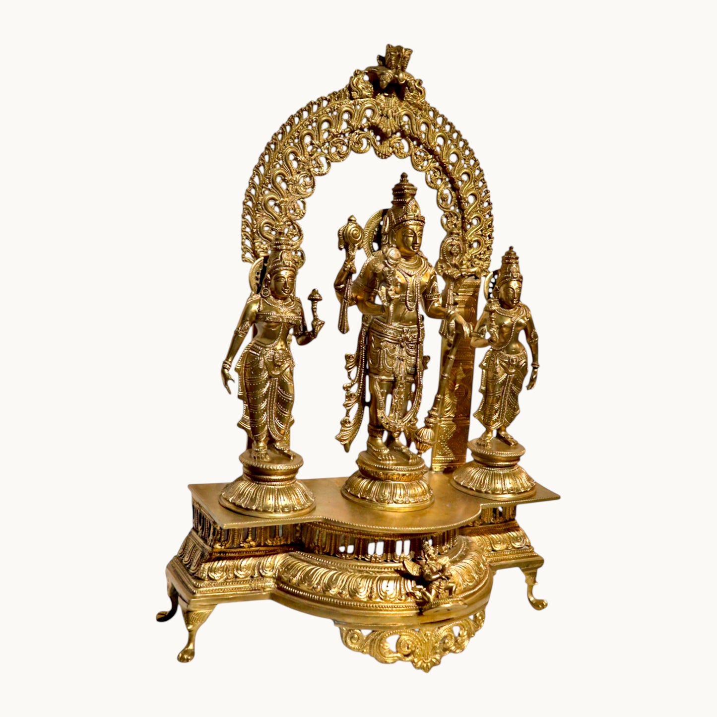 Thar Arts And Furniture - Bronze Vishnu family Statue