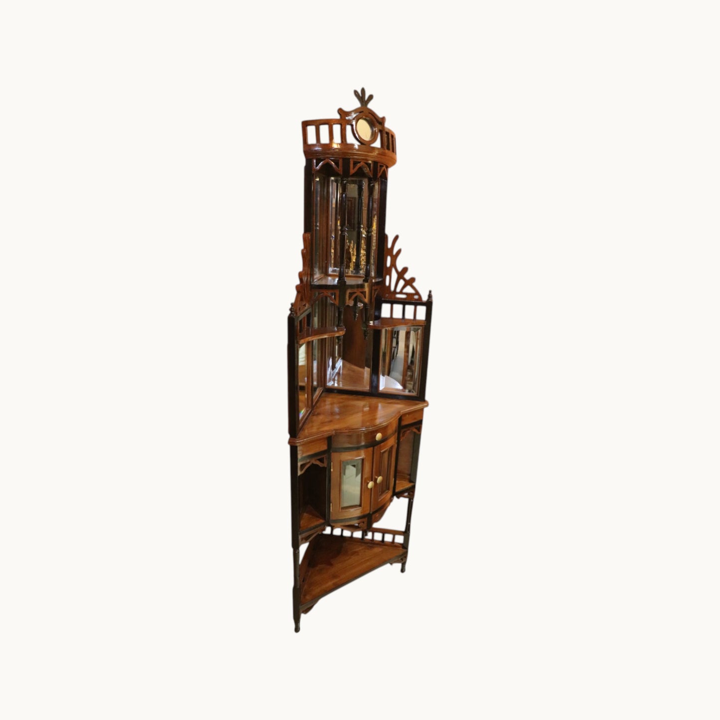Thar Arts And Furniture - Teak Wood Dressing Table with Mirrors and Storage
