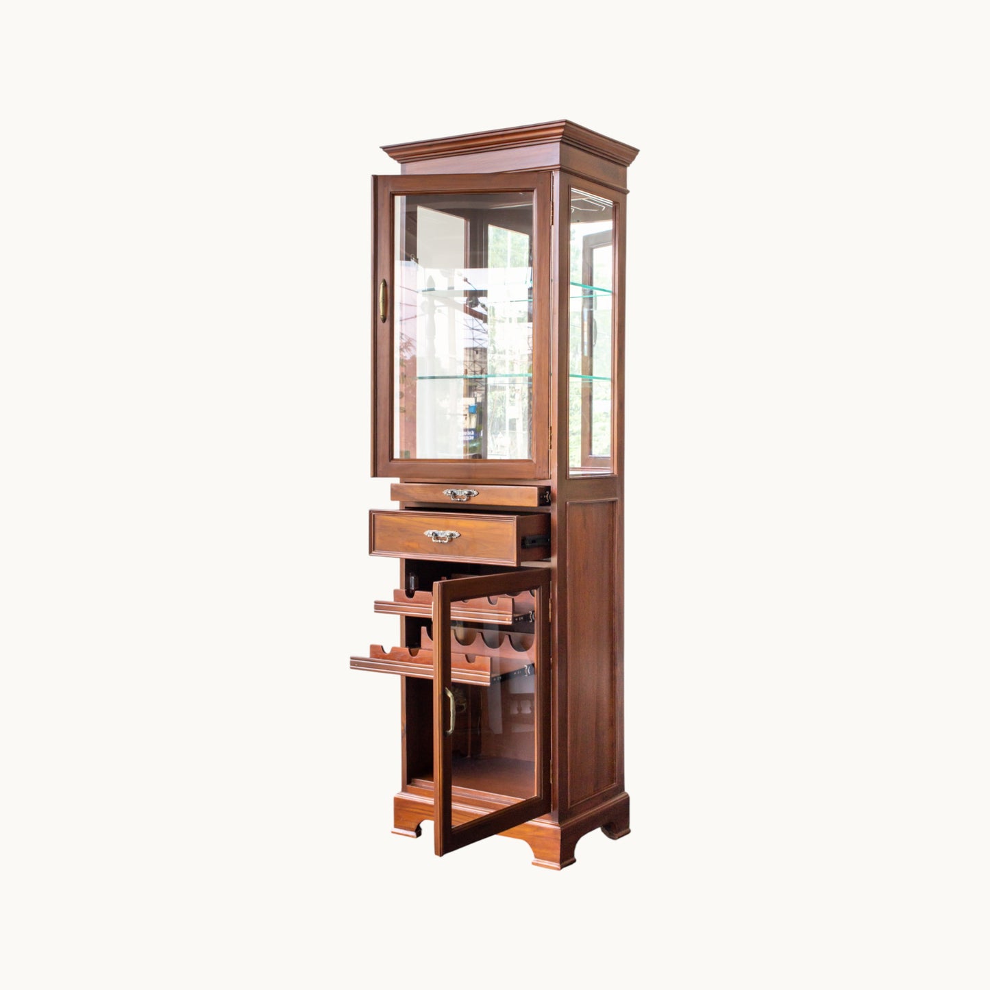 Thar Arts And Furniture - Teak Wood Bar Cabinet