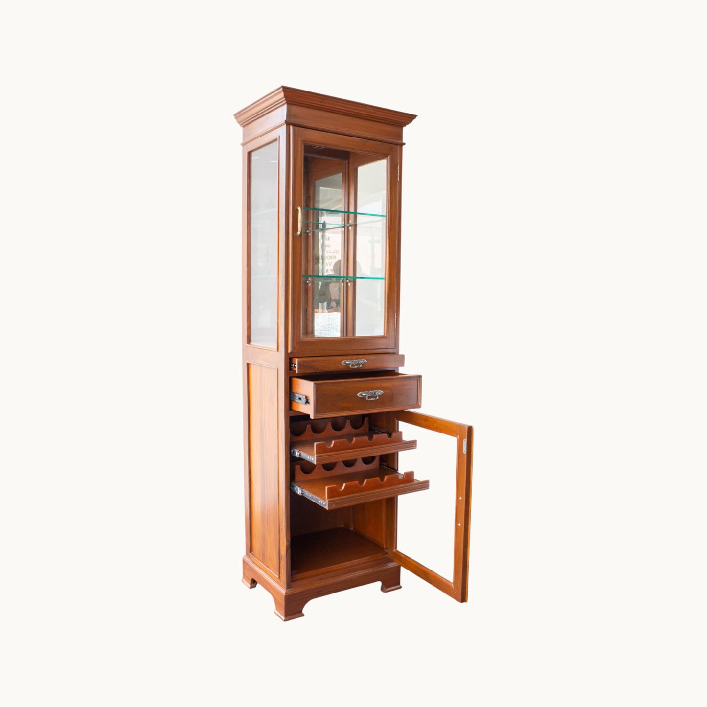 Thar Arts And Furniture - Teak Wood Bar Cabinet