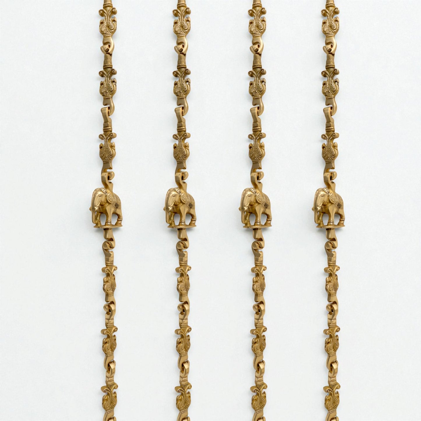 Thar Arts And Furniture - Swing Chain Double Peacock With Elephant