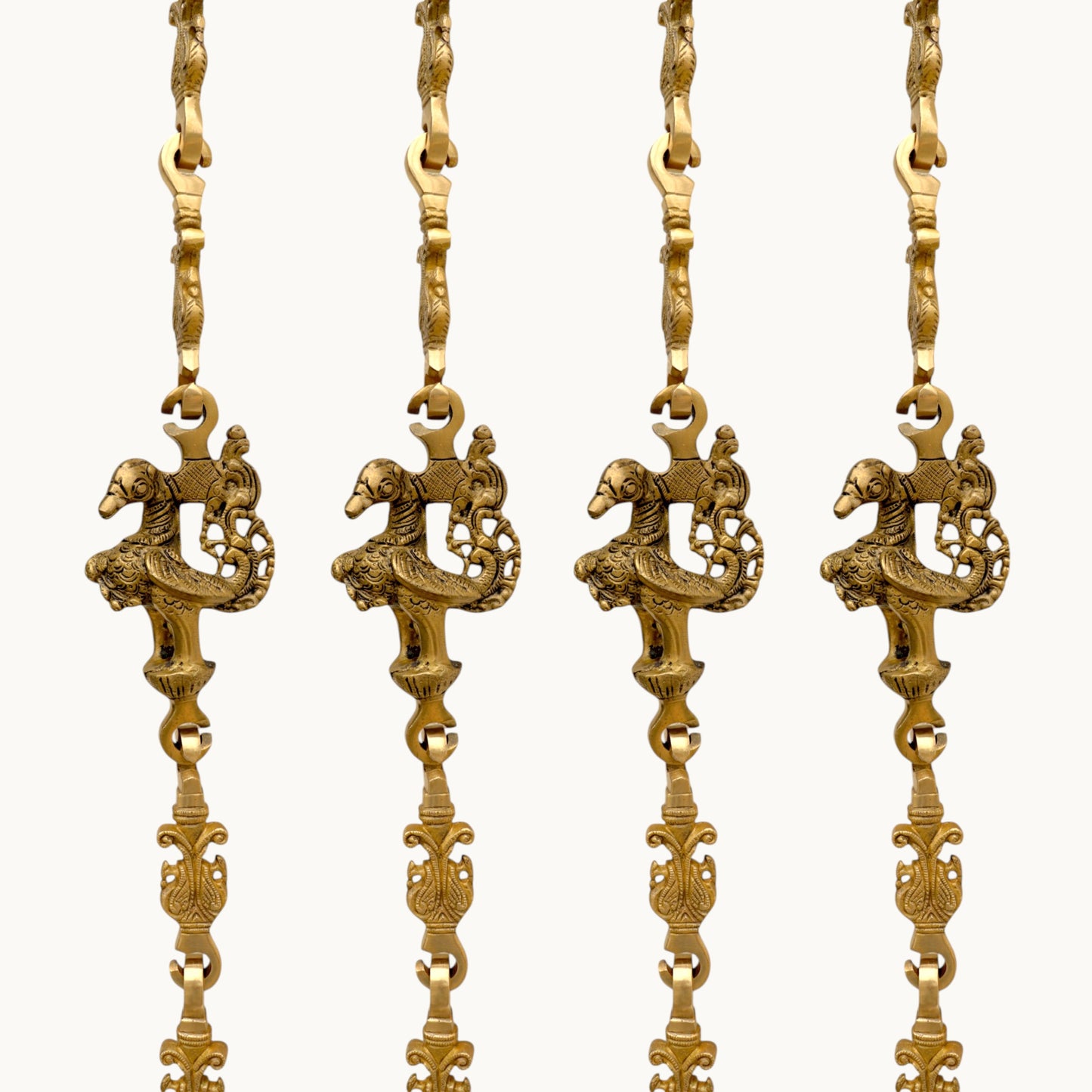 Thar Arts And Furniture - Swing Chain Double Peacock With Anna Bird