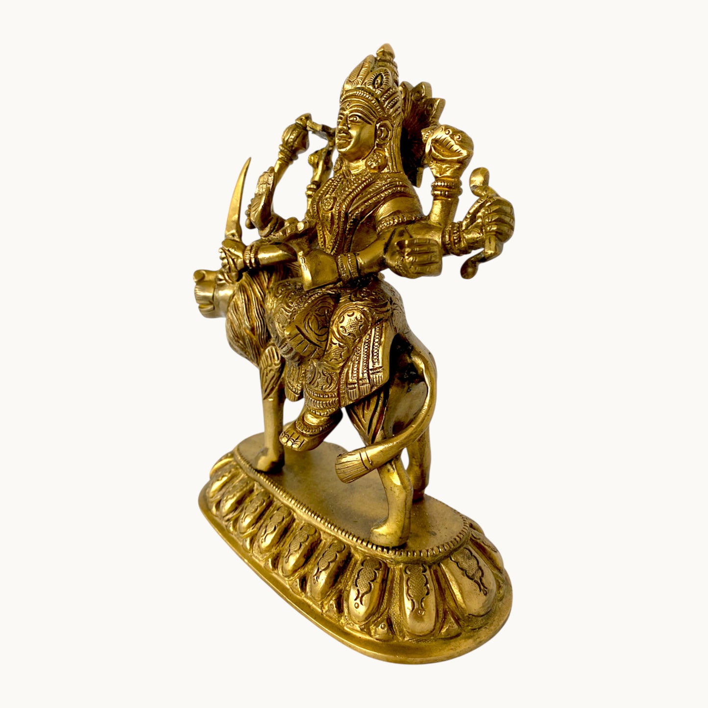 Thar Arts & Furniture - Durga Maa Brass Statue