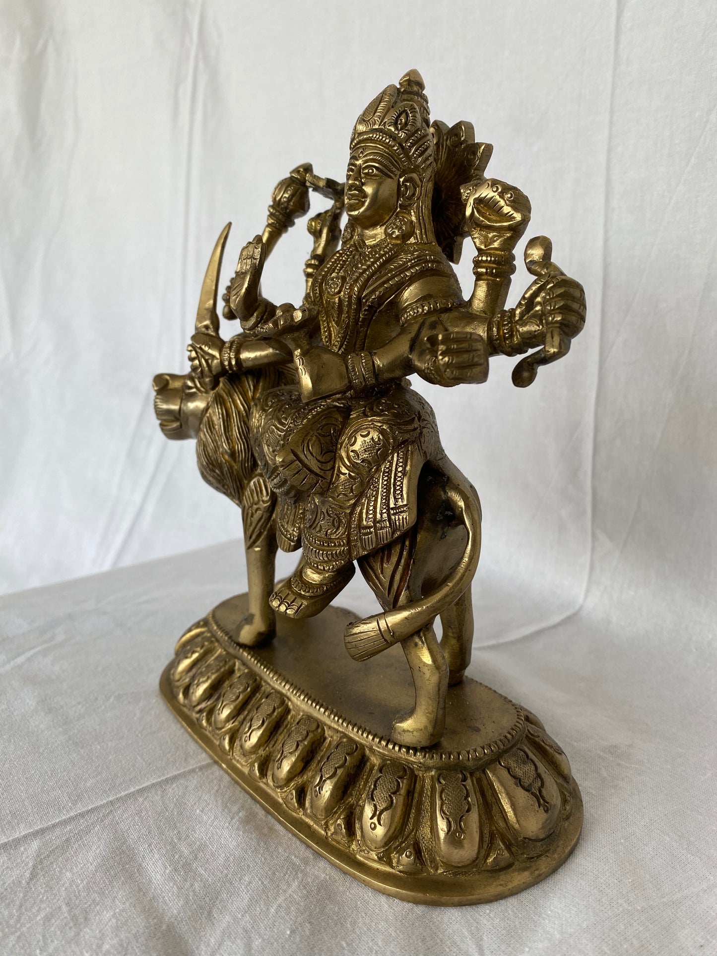 Thar Arts & Furniture - Durga Maa Brass Statue