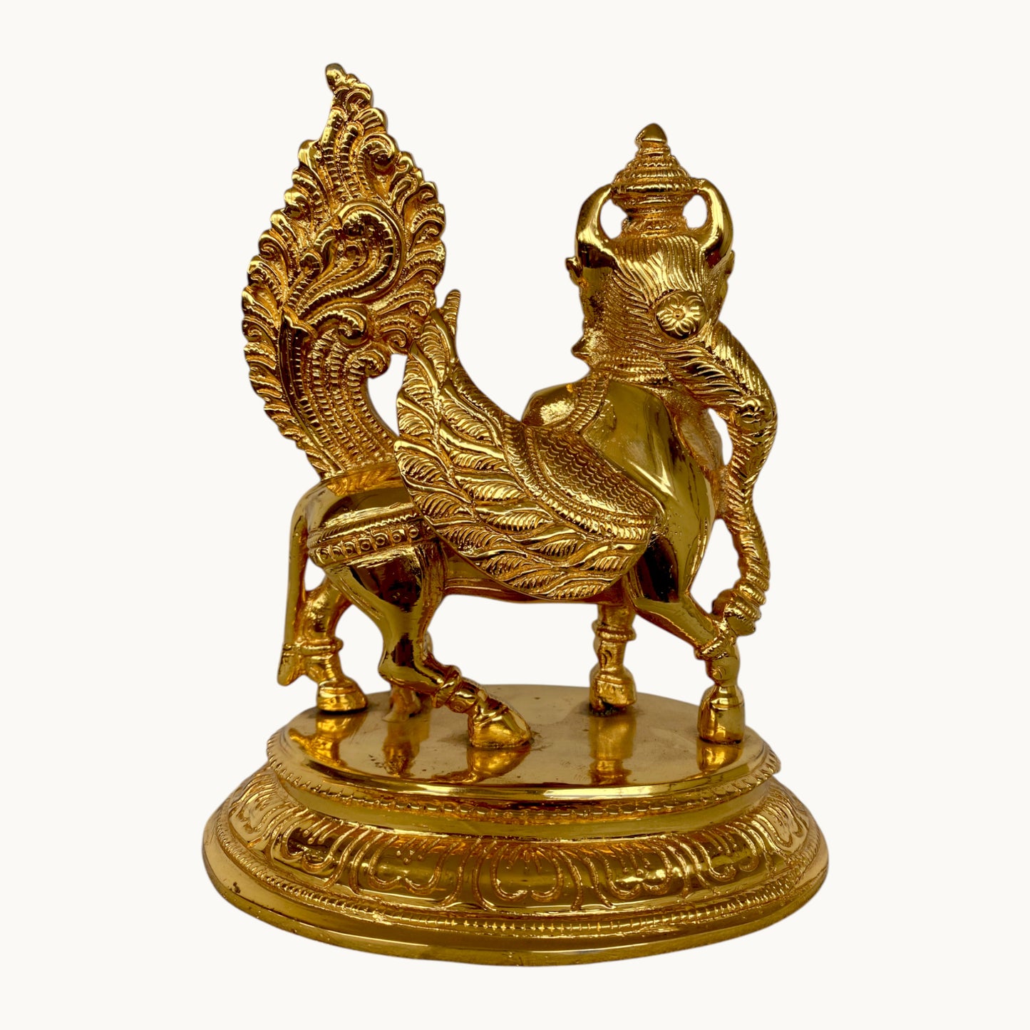 Brass Kamdhenu Idol – Divine Wish-Fulfilling Cow Statue | Thar Arts & Furniture