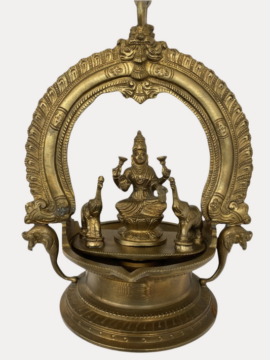 Thar Arts And Furniture - Bronze Gajalakshmi lamp