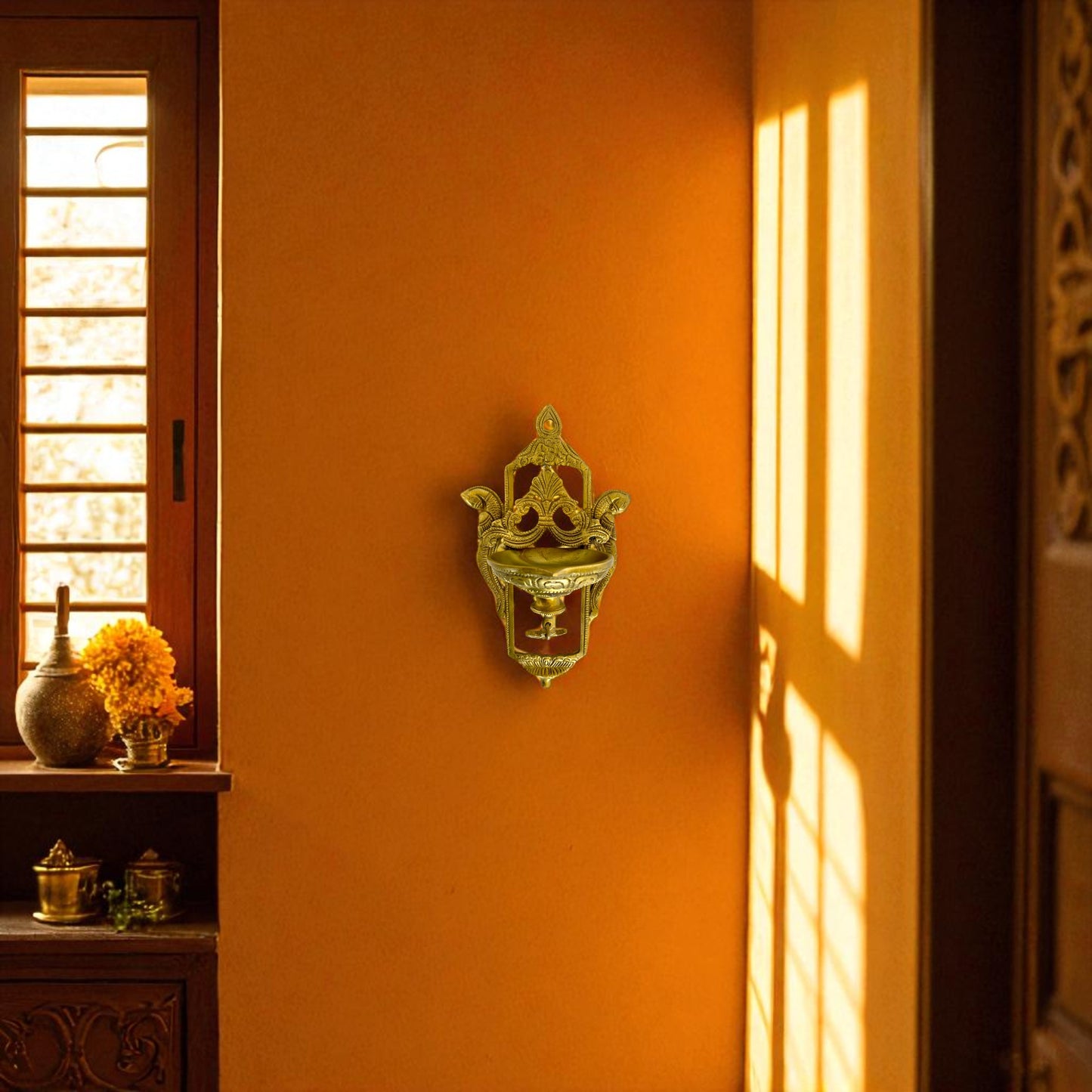 Wall Hanging Parrot Deepam