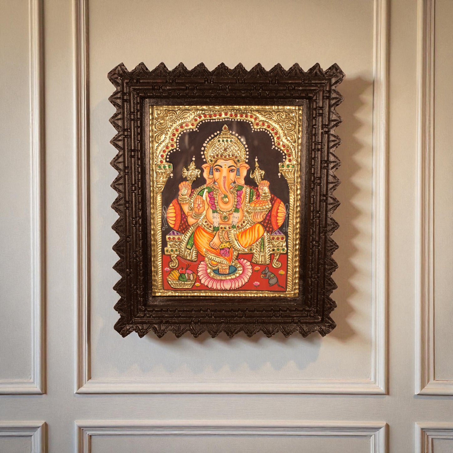 Thar Arts And Furniture - Ganesha Tanjore Paintings