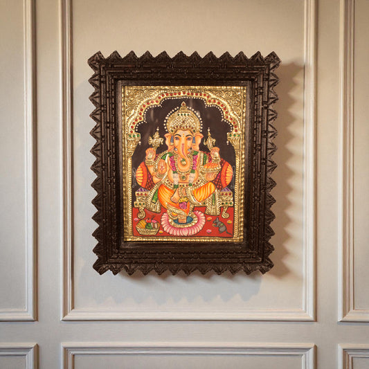 Thar Arts And Furniture - Ganesha Tanjore Paintings