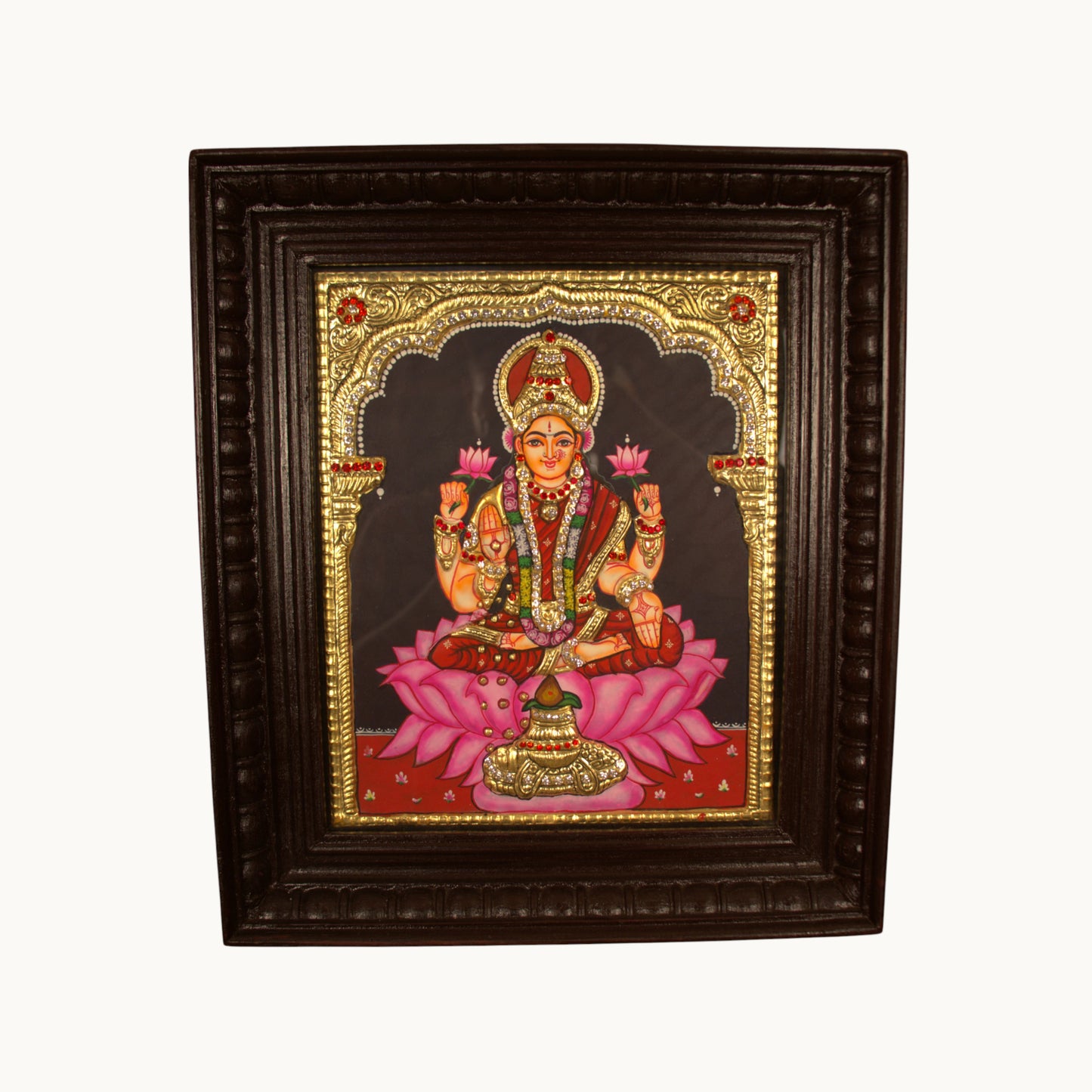 Thar Arts And Furniture - Lakshmi Tanjore Painting