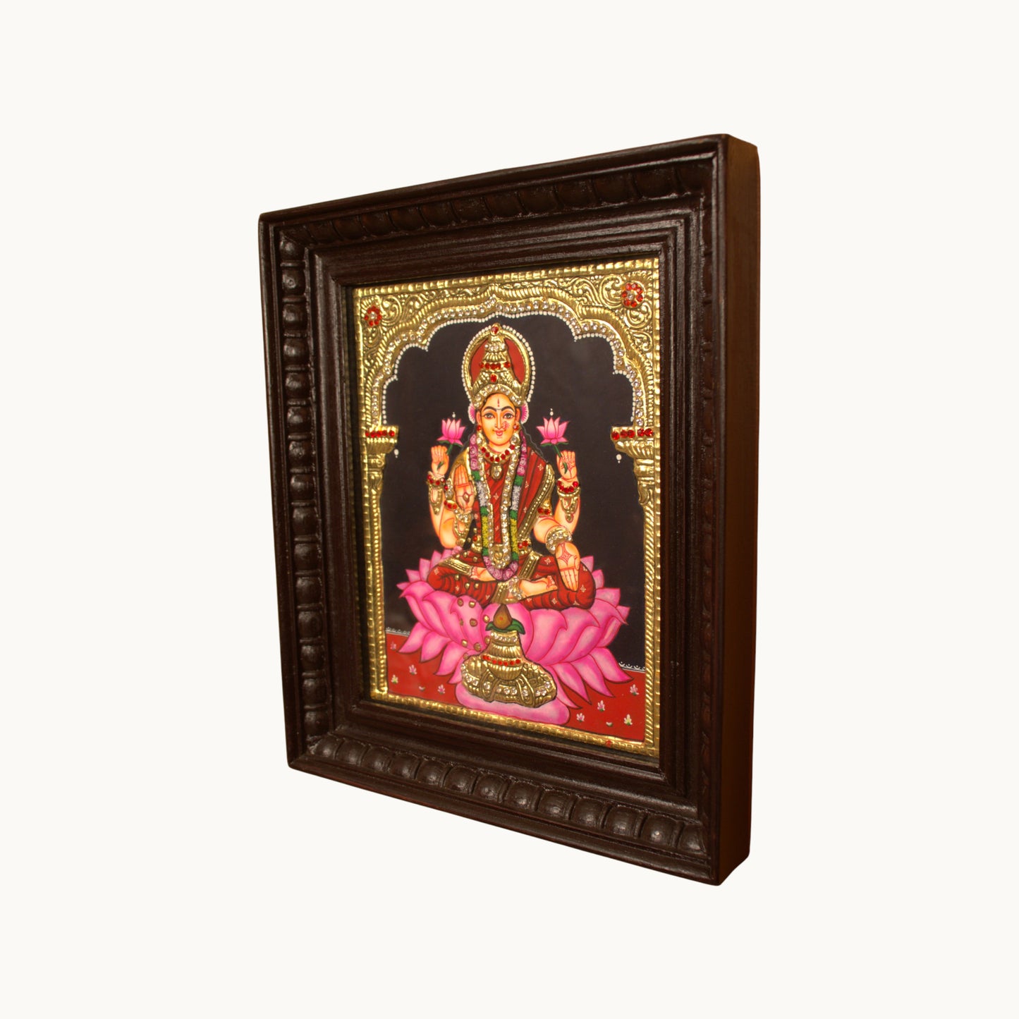 Thar Arts And Furniture - Lakshmi Tanjore Painting