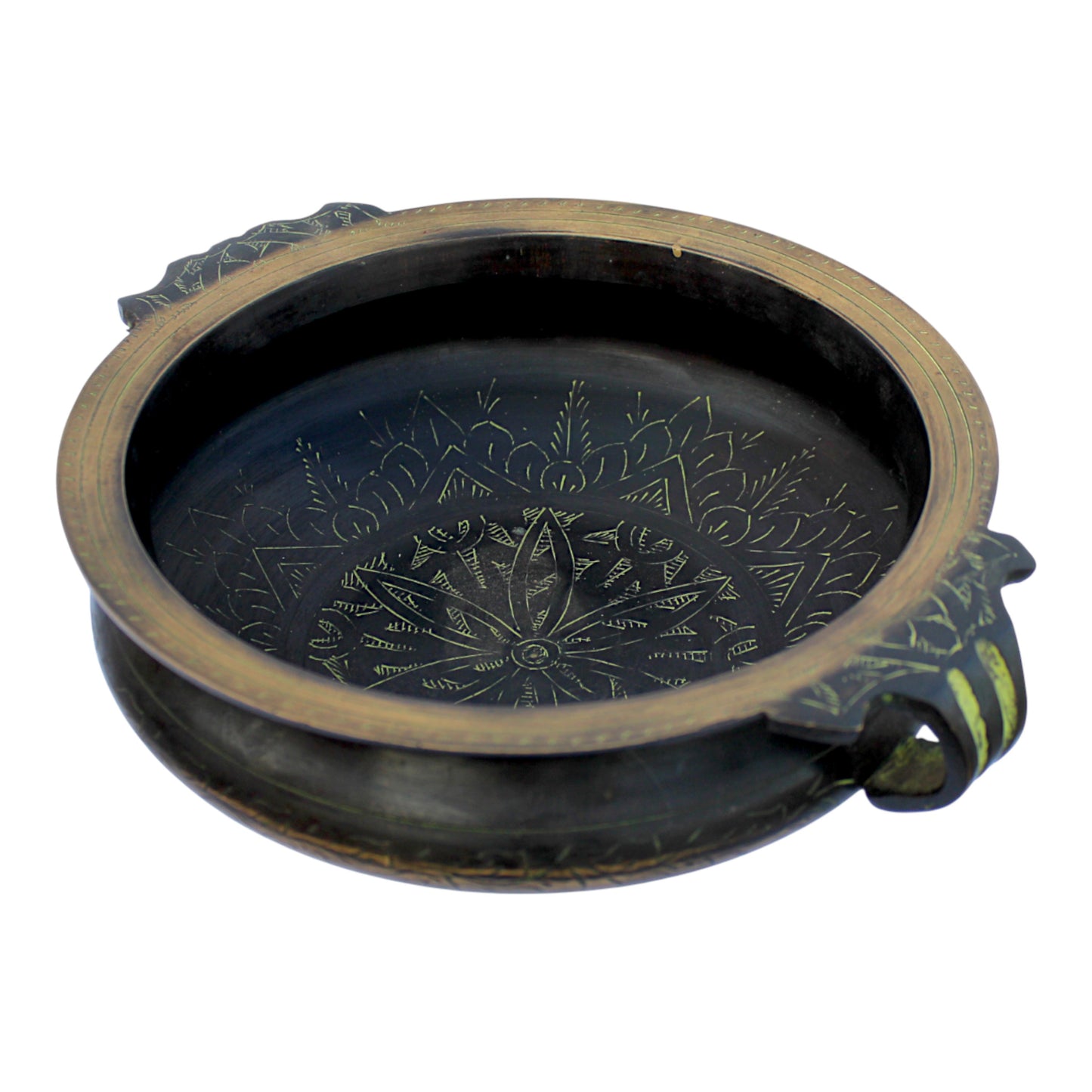 Handcrafted Brass Engraved Urli Bowl – Traditional Pooja & Home Decor | Thar Arts & Furniture