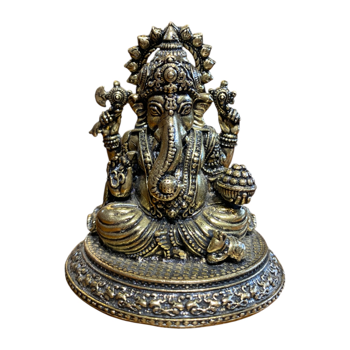 Thar Arts 100% Pure Brass Lord Ganesha Idol – Vinayaka Murti for Pooja & Home Decor