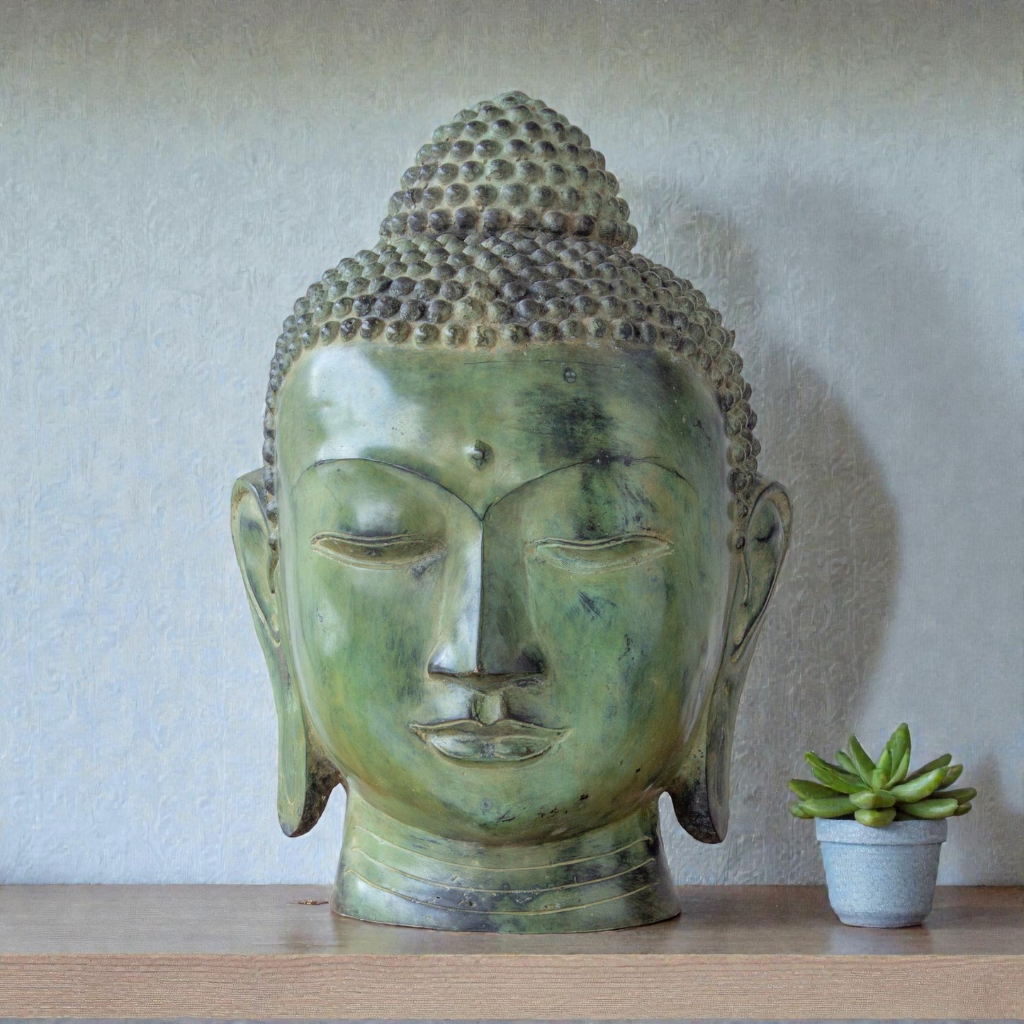 Buddha Head Statue – Peaceful Home & Meditation Décor | Thar Arts & Furniture